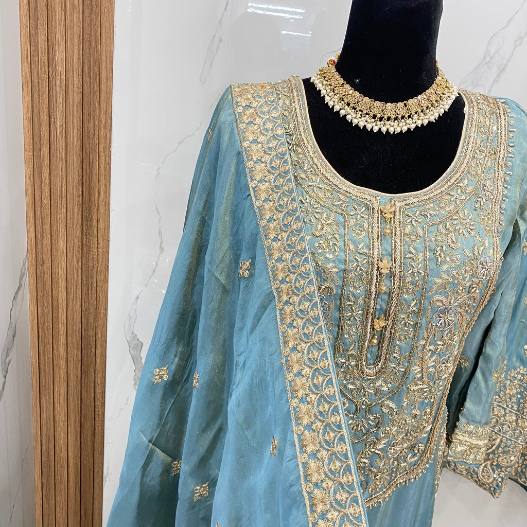 Embroidered suit