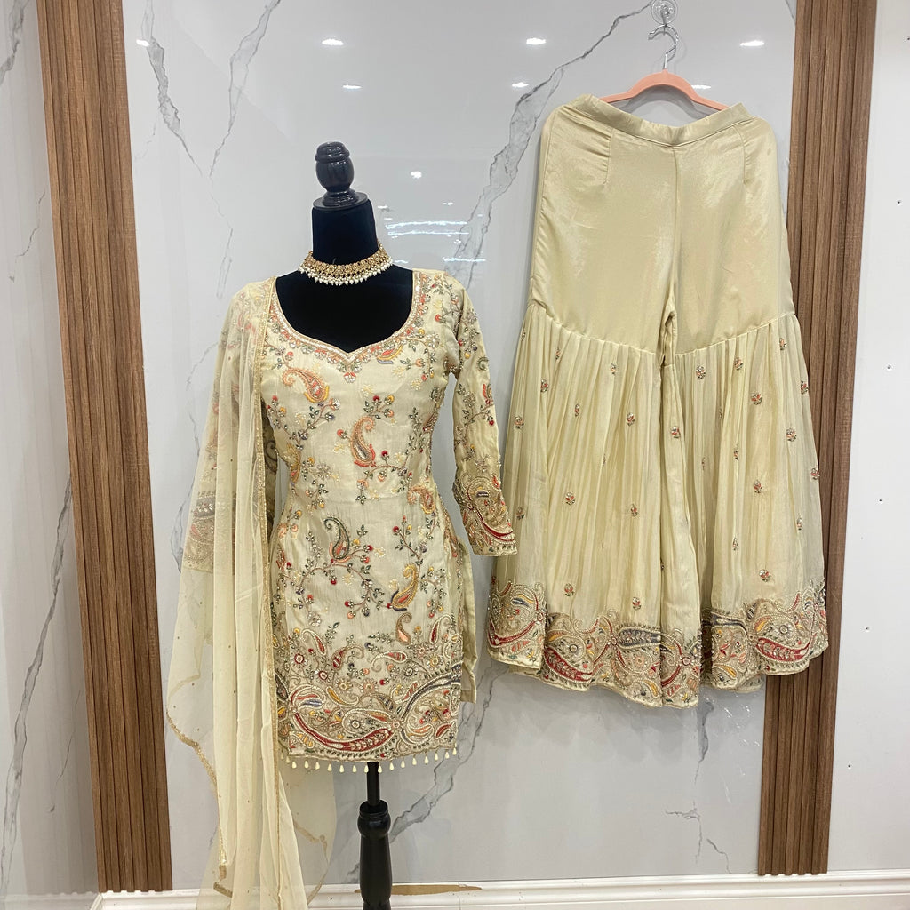 Indo western Embroidered suit