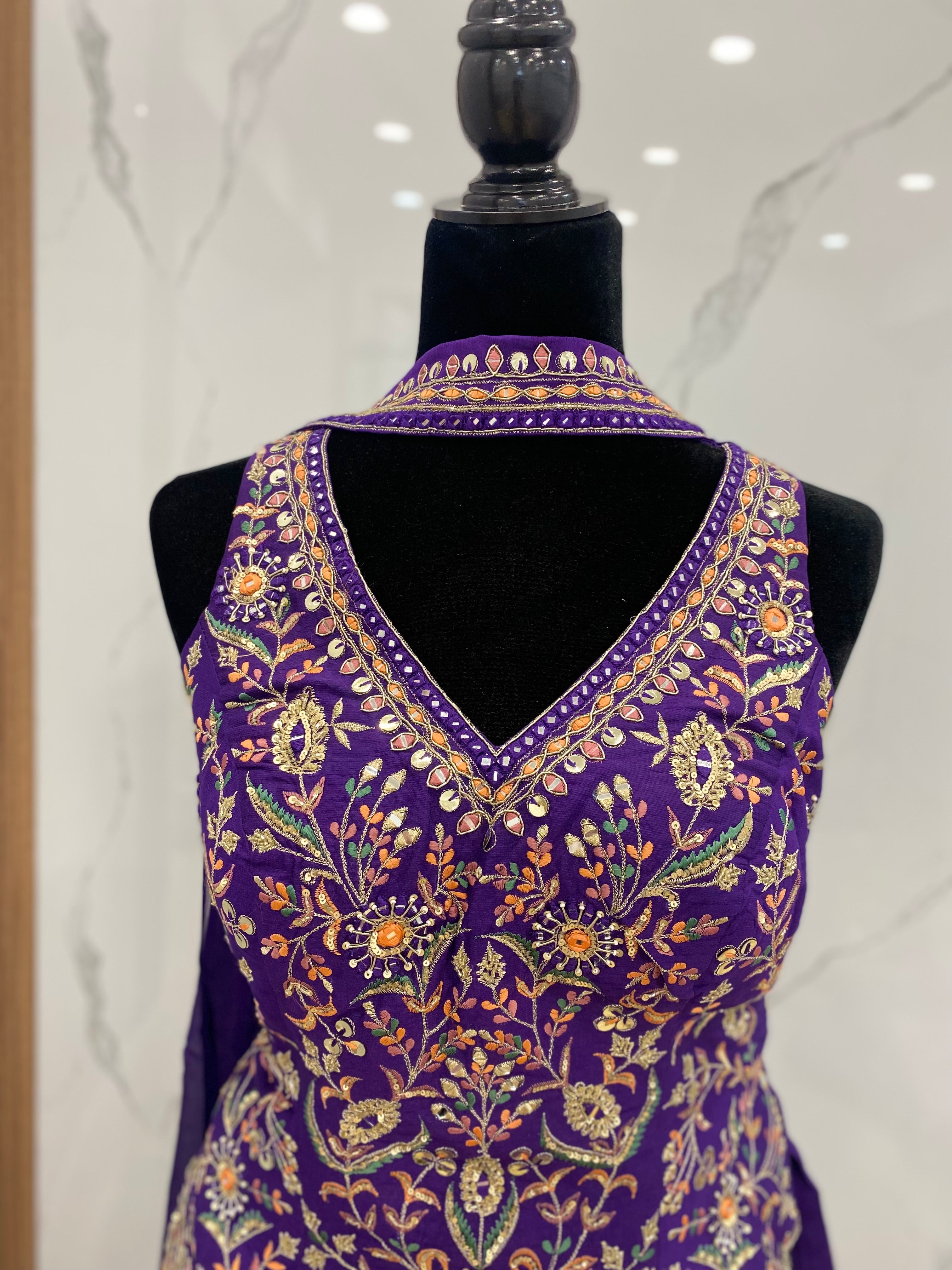 Embroidered suit
