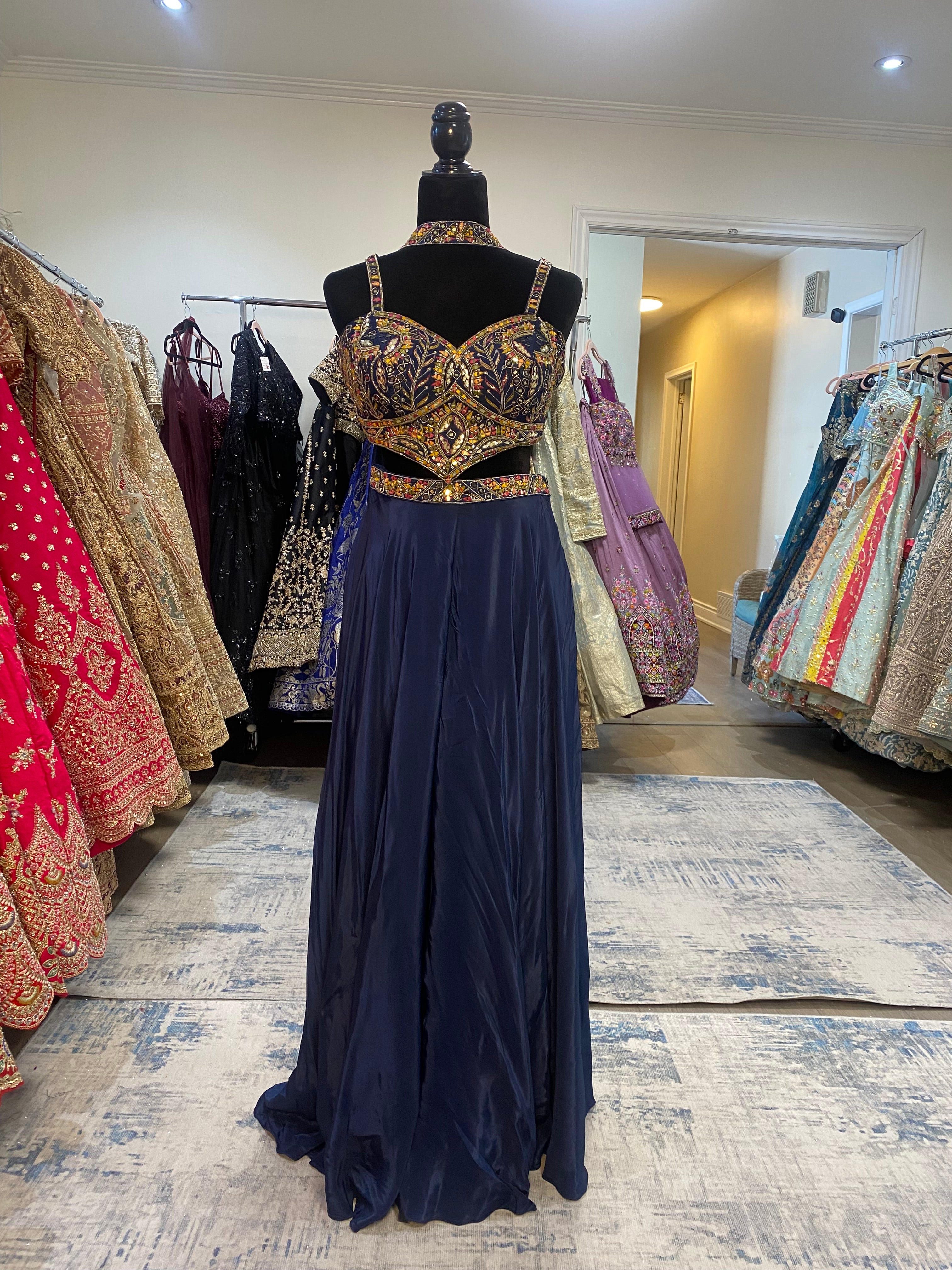 Crop top with palazoo