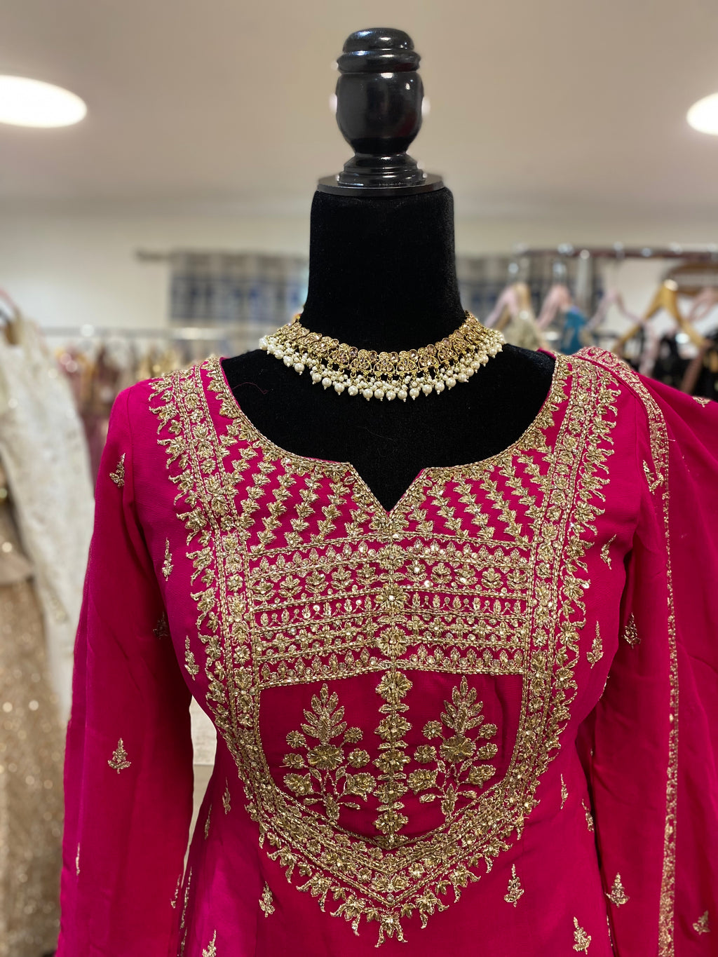 Embroidered suit palazoo with pockets – Kanada Kulture