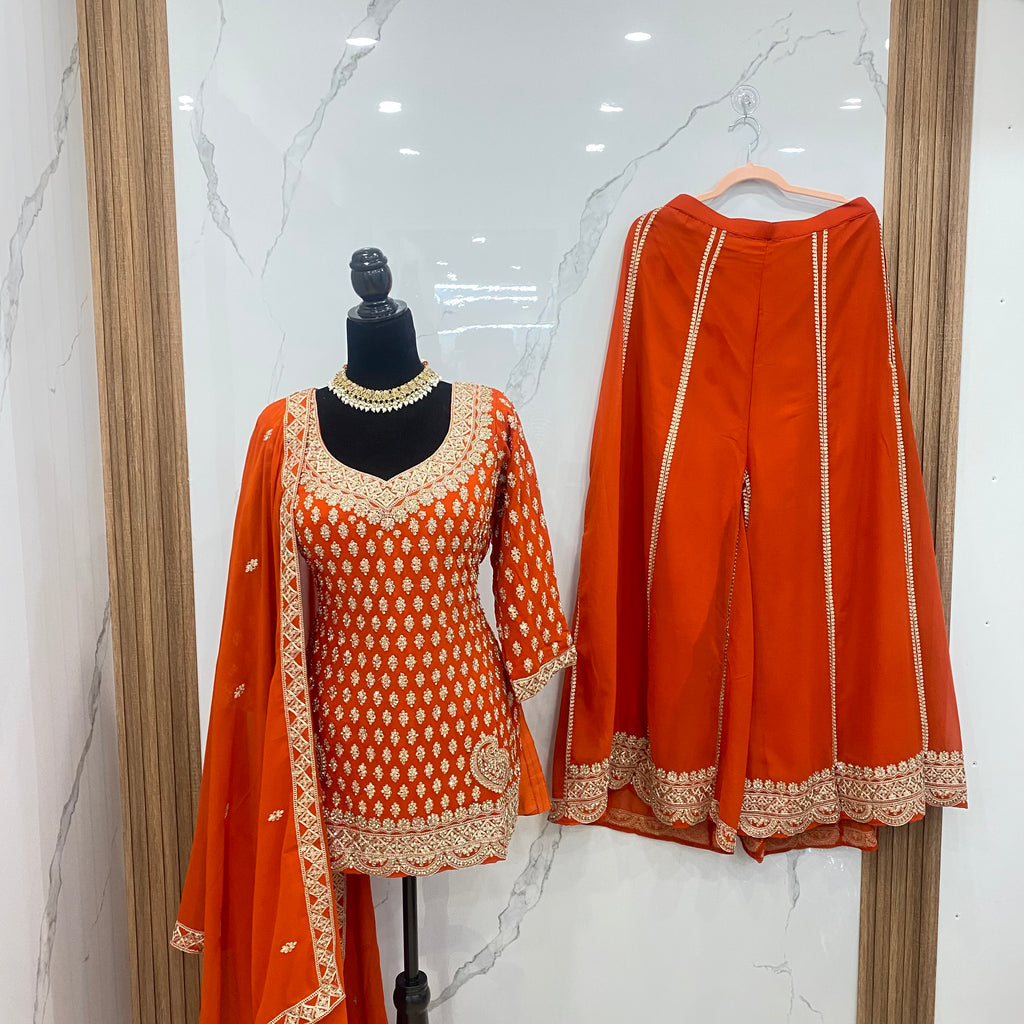 Indo western Embroidered suit