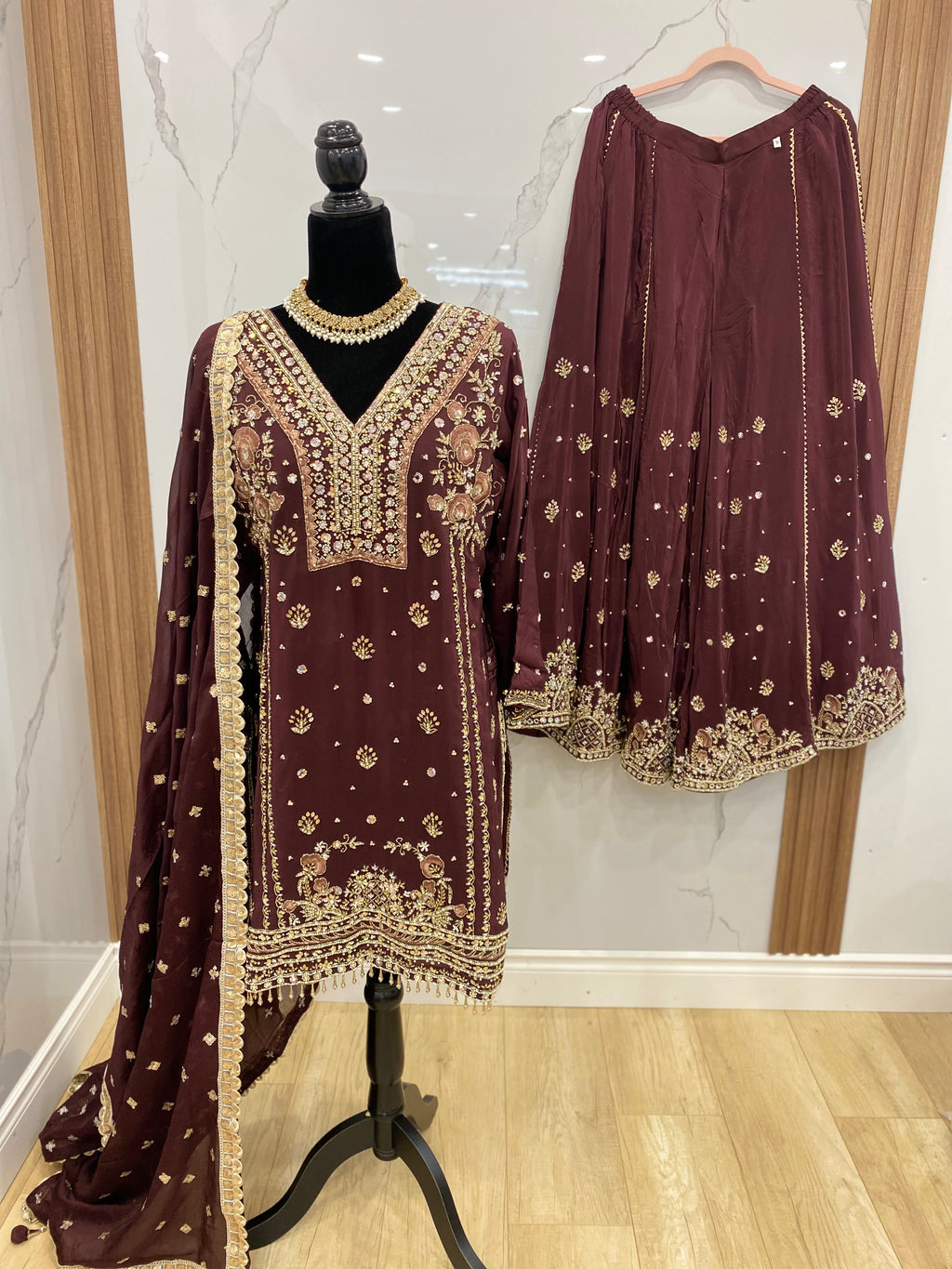 Embroidered suit