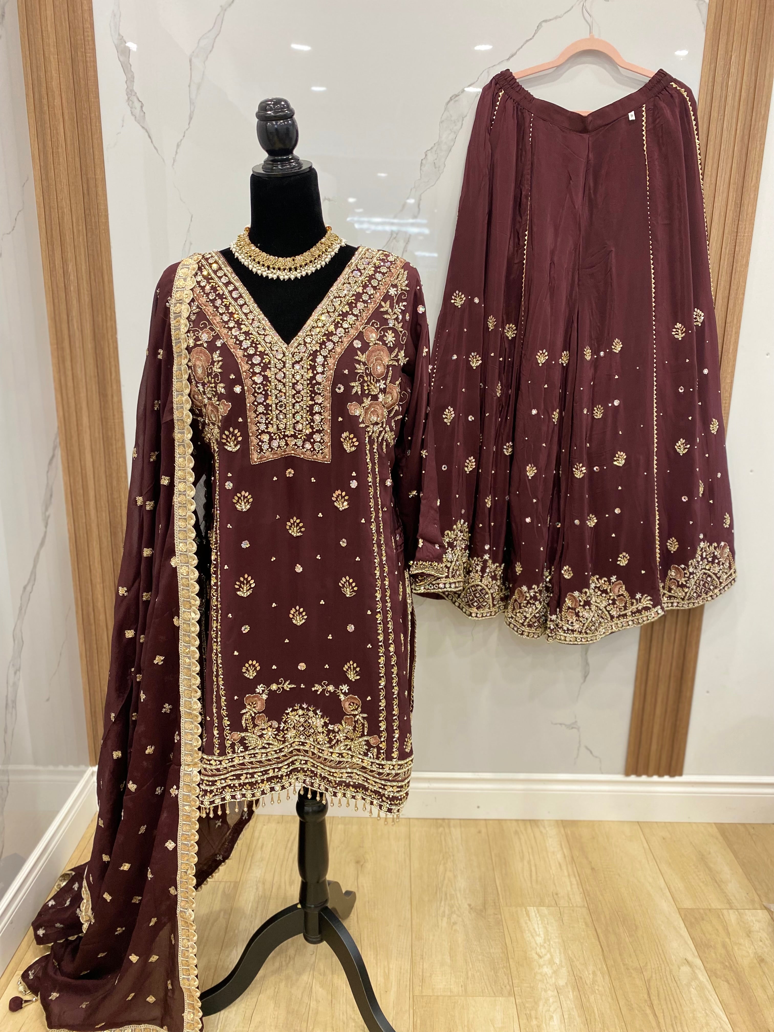 Embroidered suit