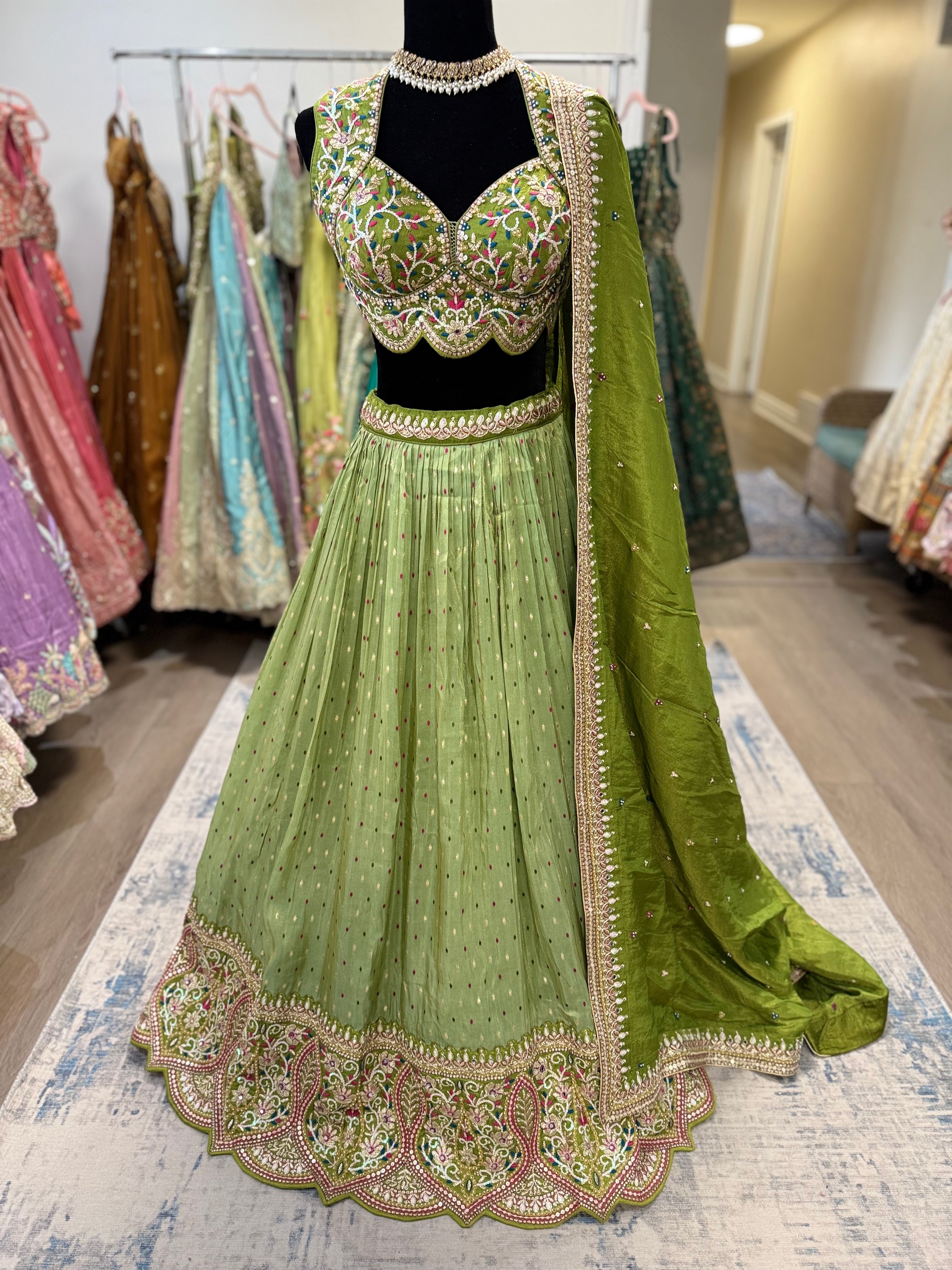 Beautiful choli with lehenga