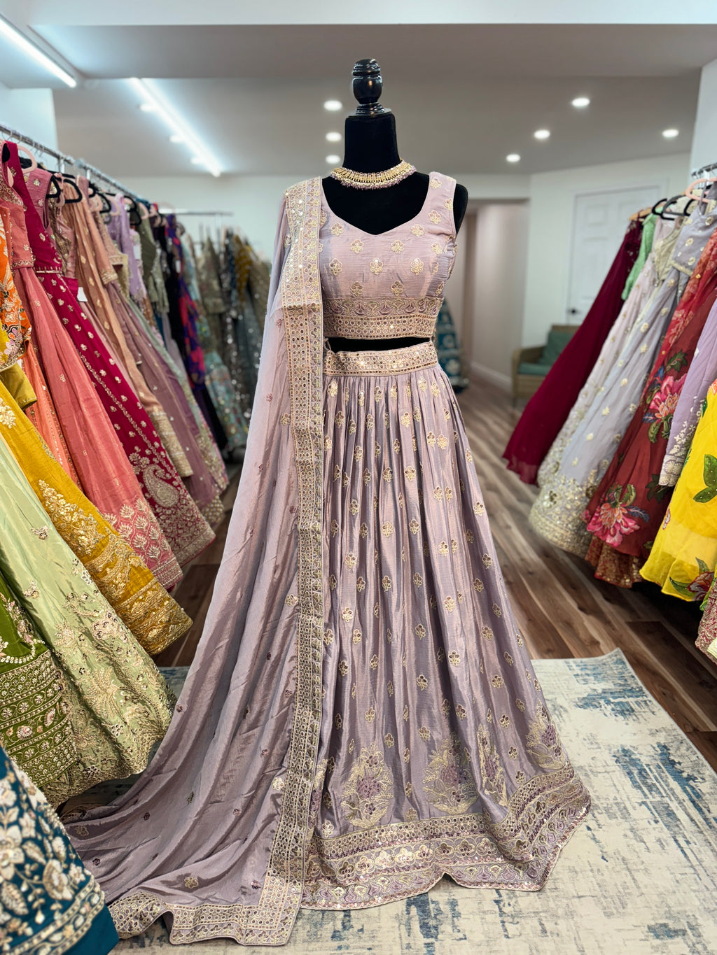 Purple lehenga choli