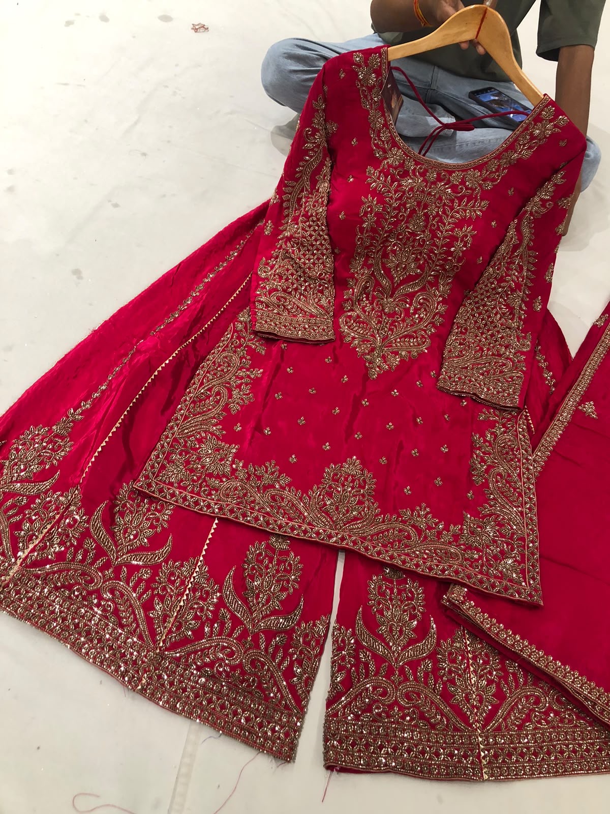 Embroidered suit