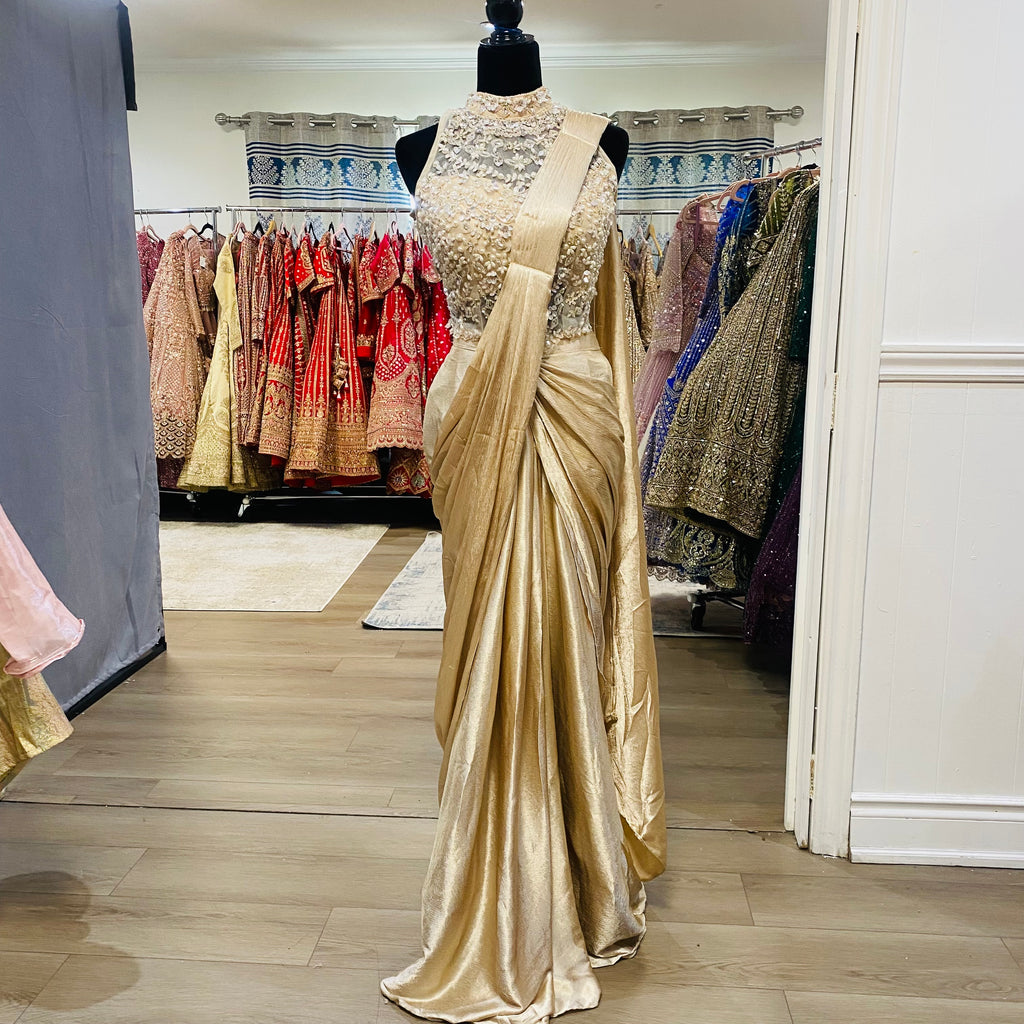 Pre drape saree