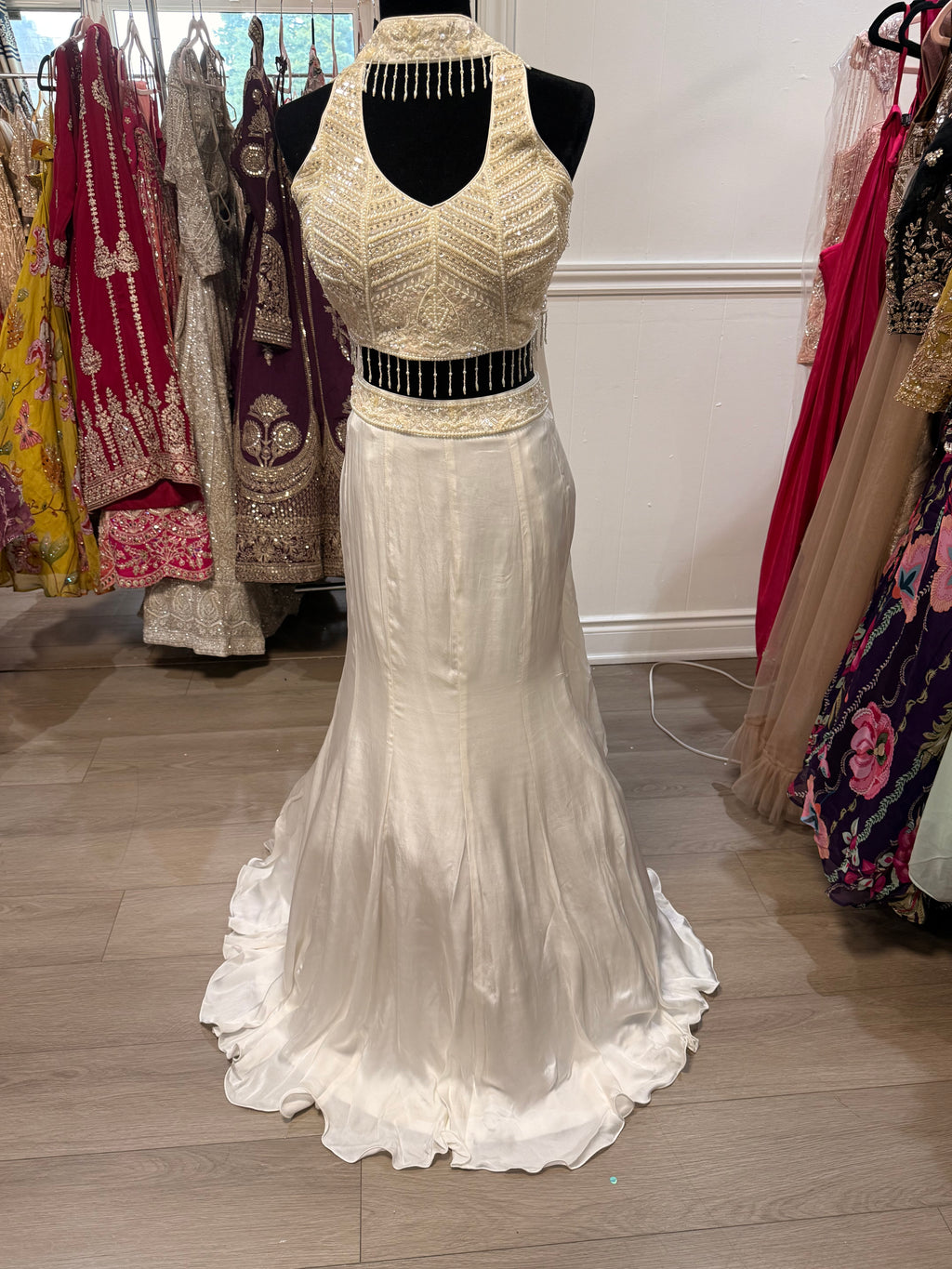 Designer halter  Lehenga choli