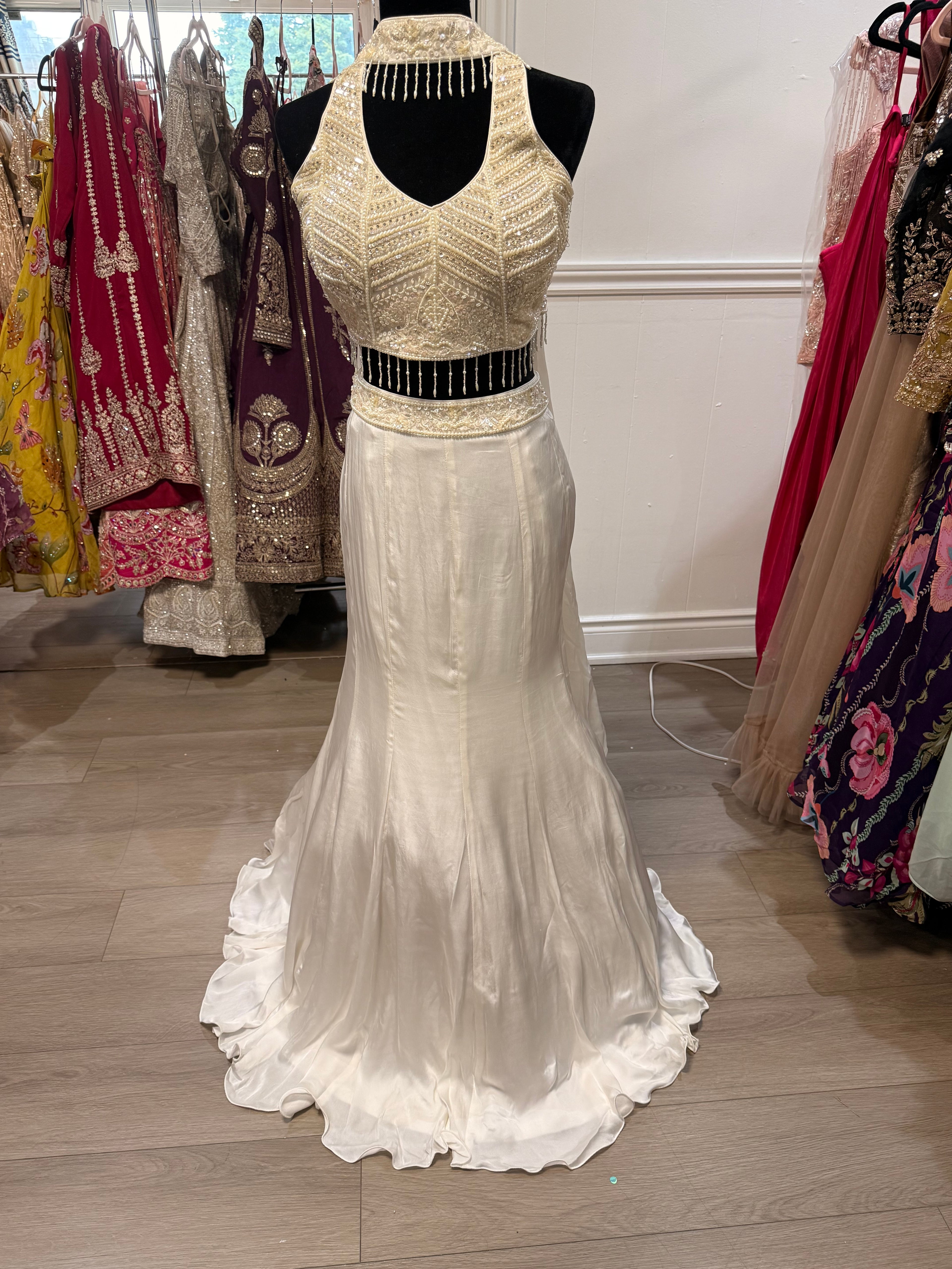 Designer halter  Lehenga choli