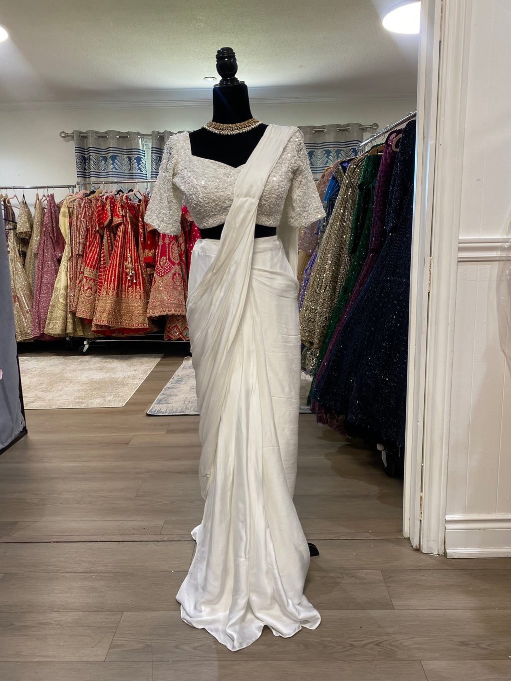 Pre drape saree