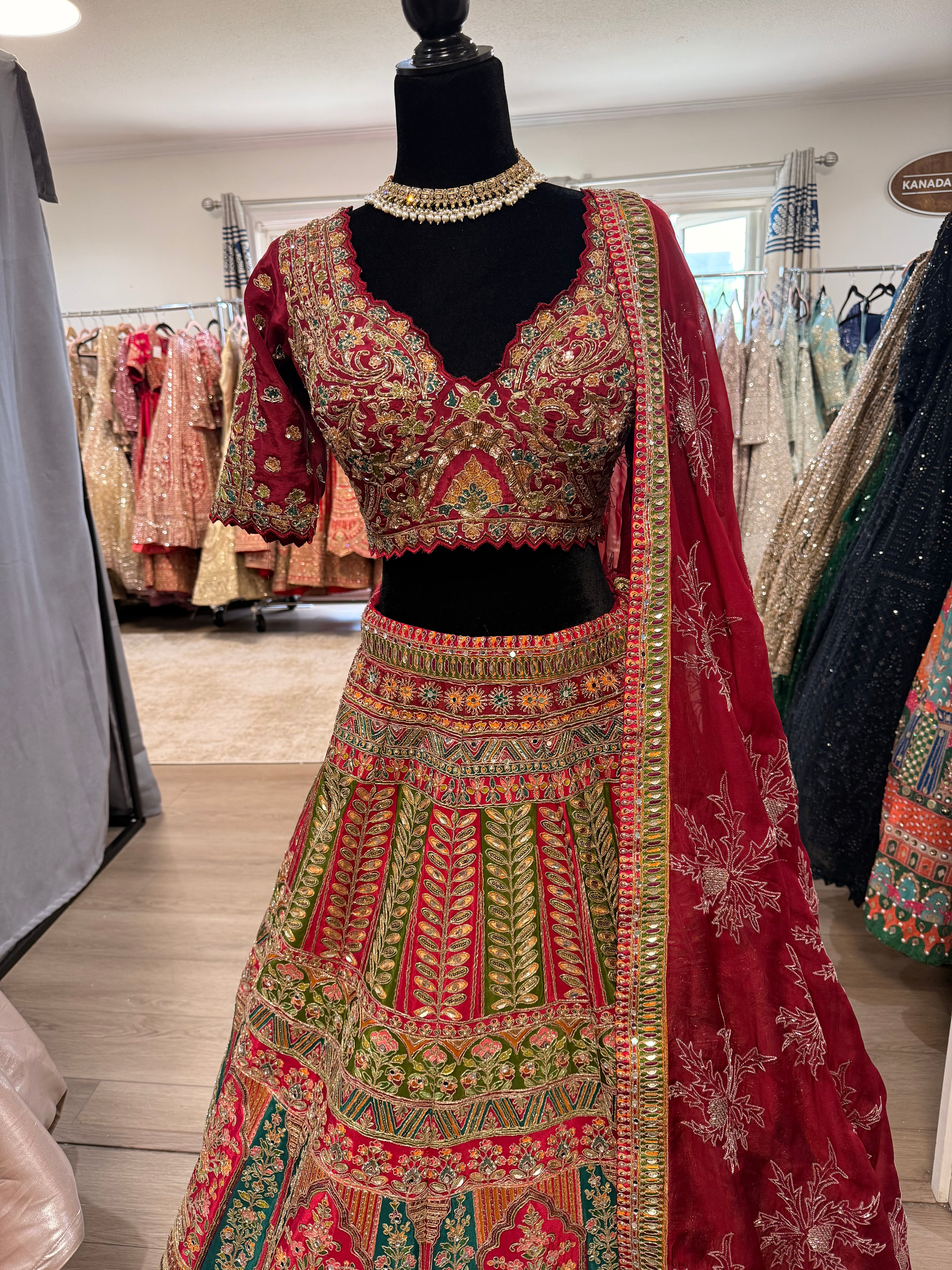 Bridal sangeet designer lehenga choli