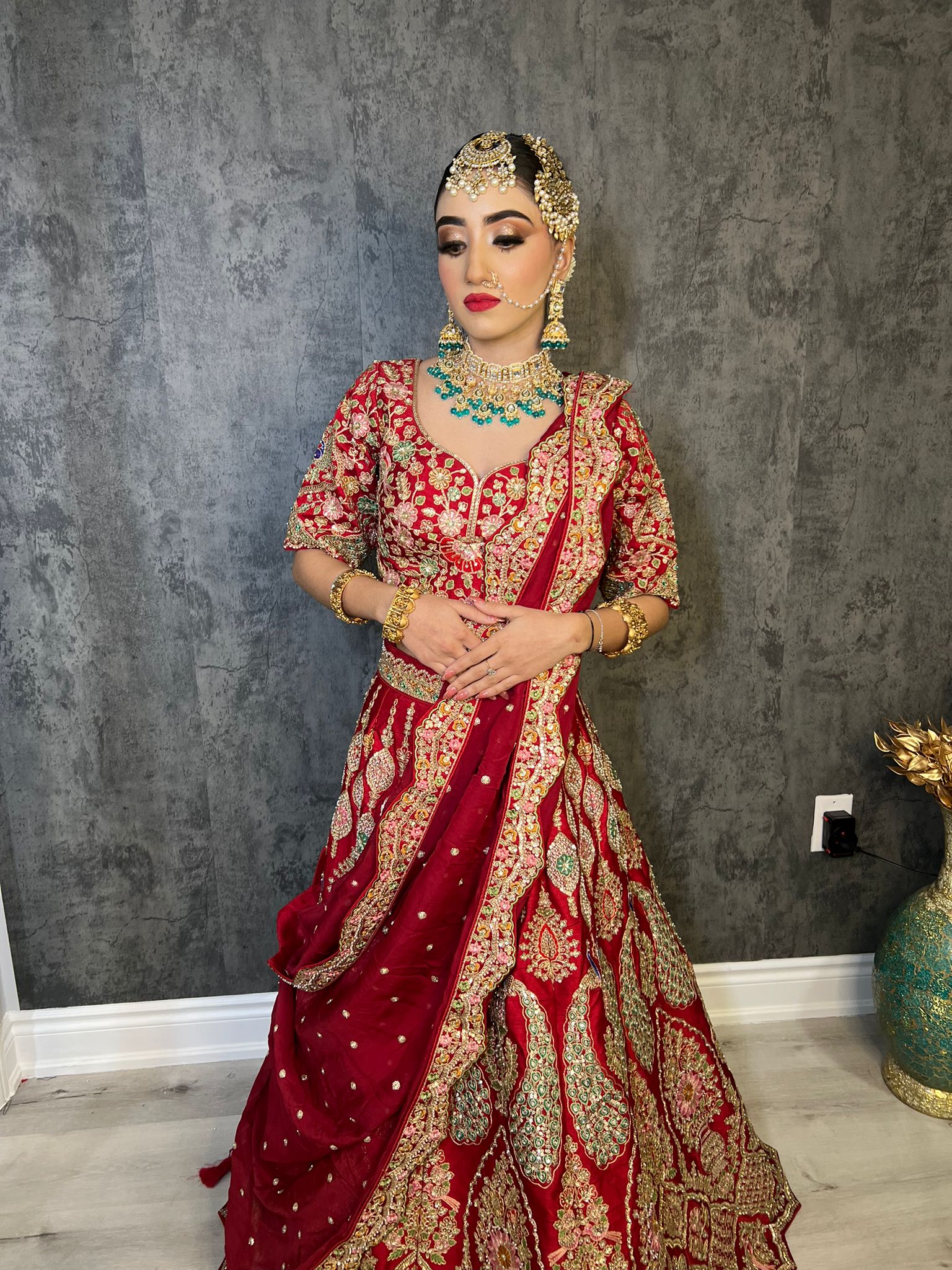 Traditional Embroidered silk Lehenga Choli