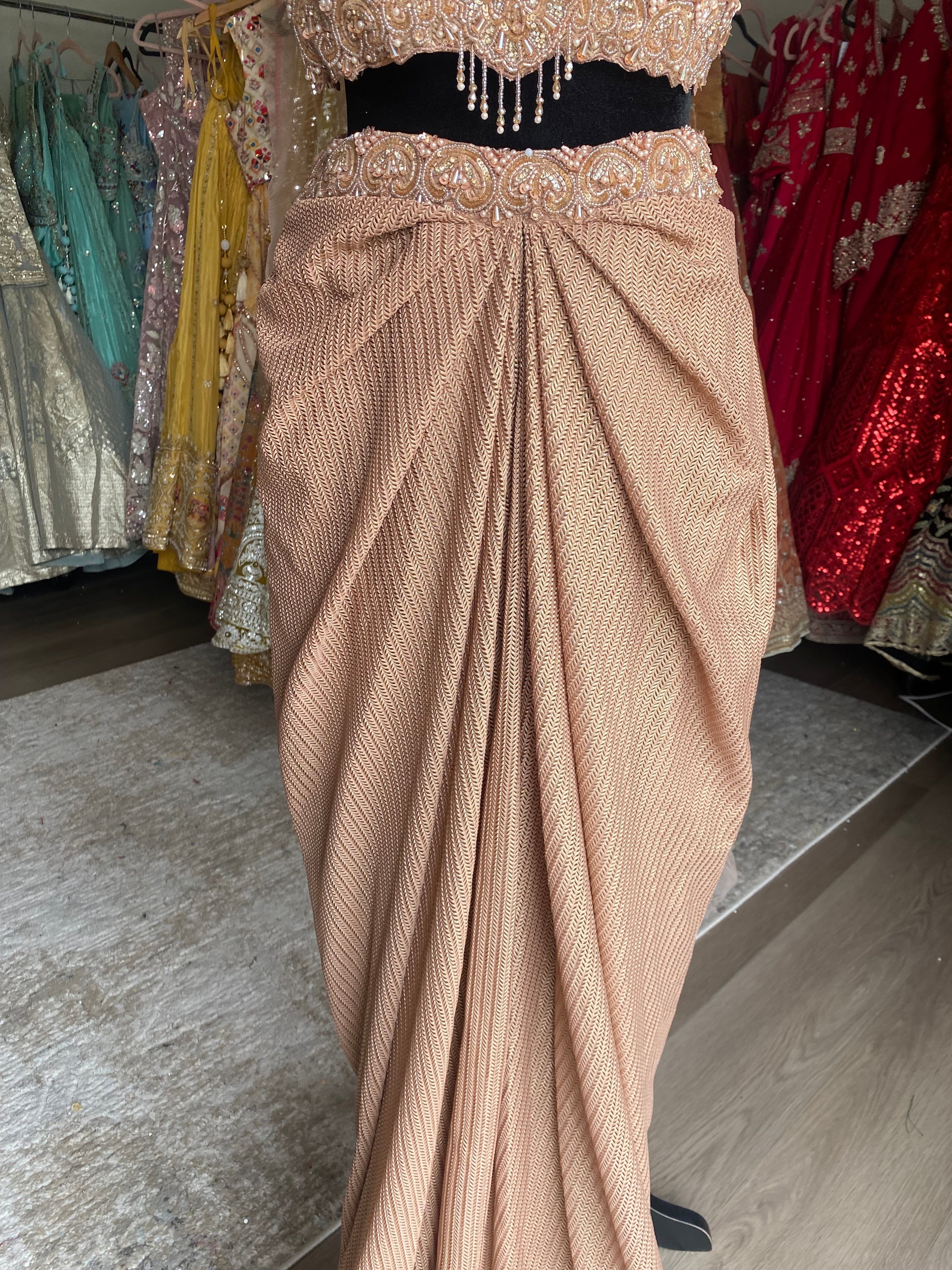 KanadaKulture - Designer saree with pre drape - Exclusive Design