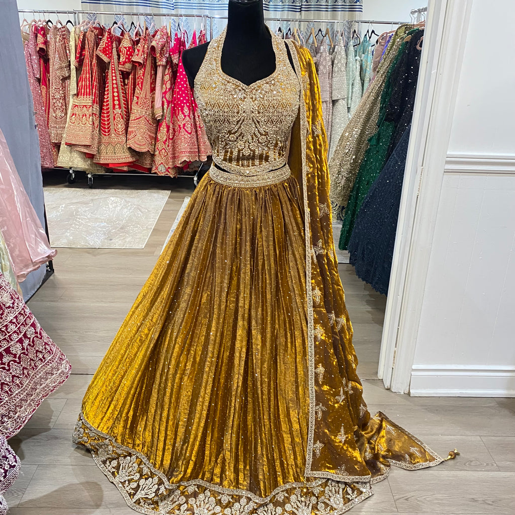 Perfect halter neck Designer Lehenga choli