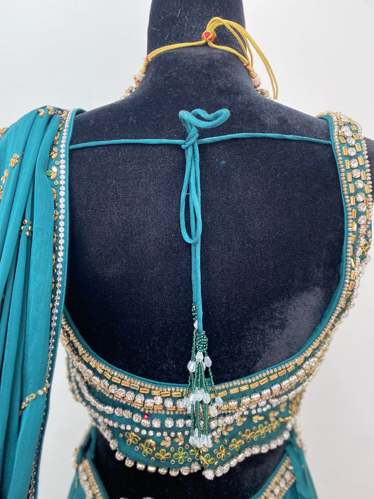 Designer pre drape saree