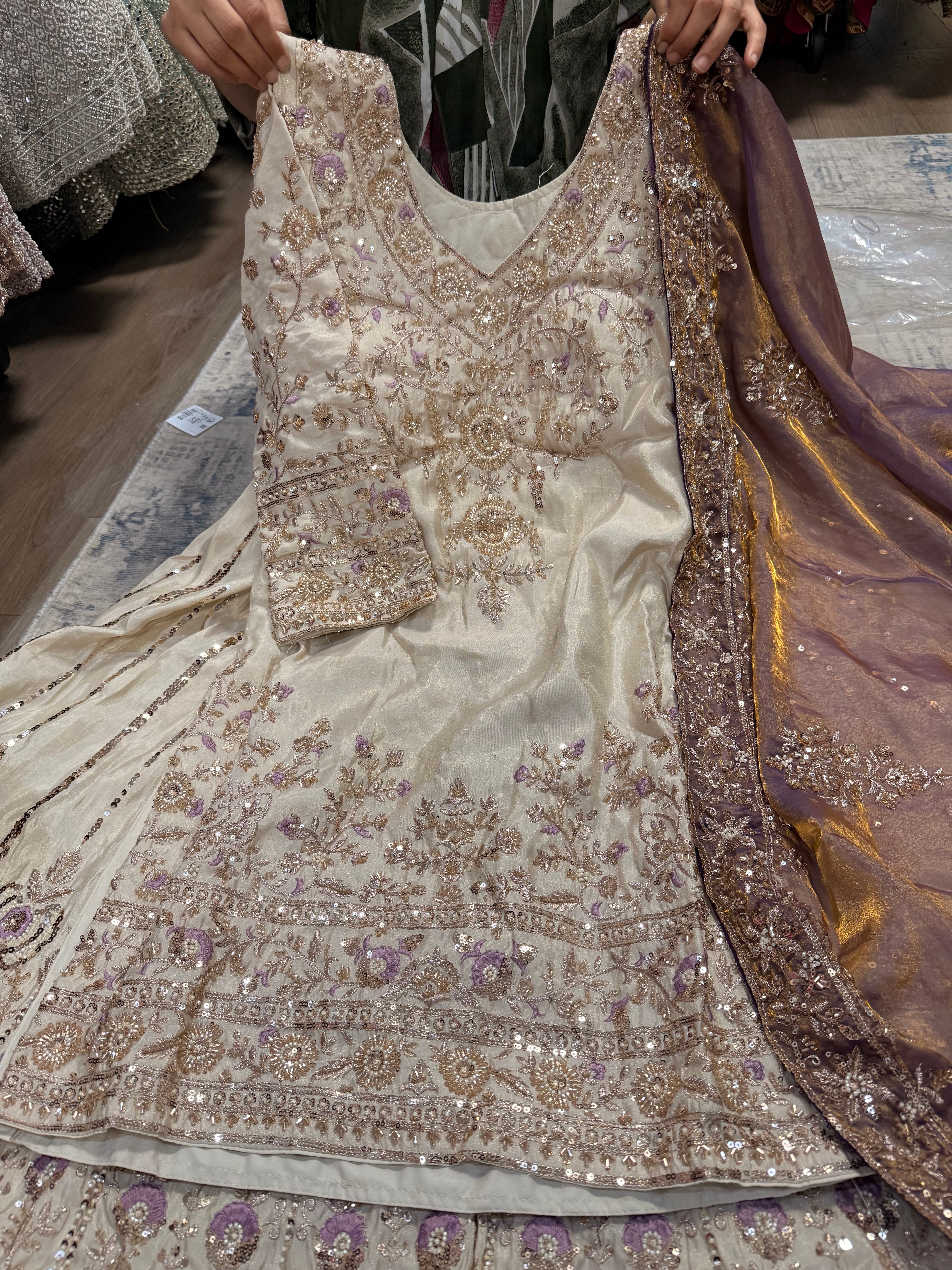 Embroidered suit