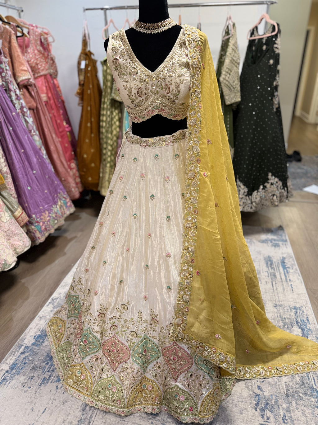 Beautiful choli with lehenga