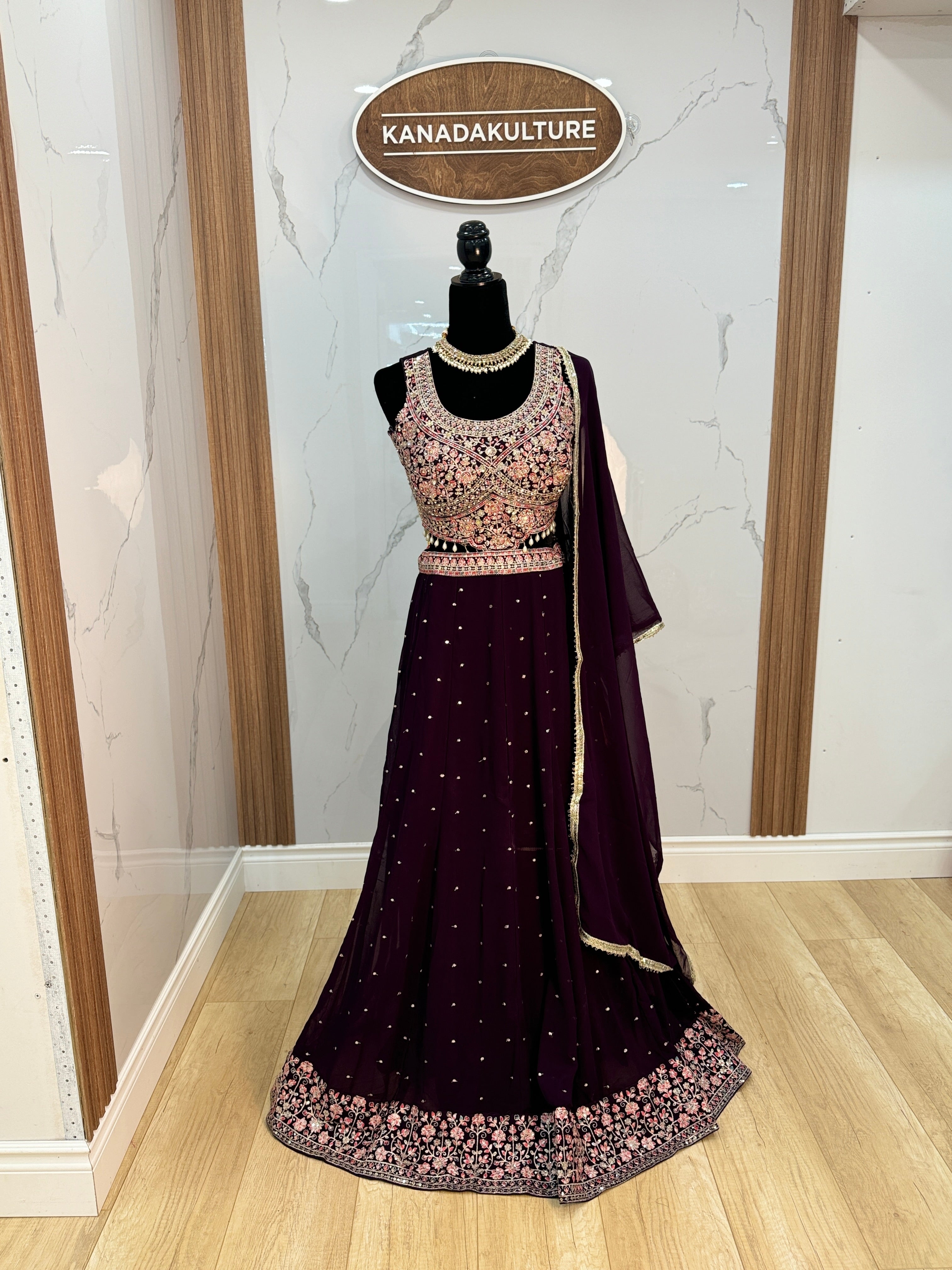 Traditional Embroidered Geogette Lehenga Choli