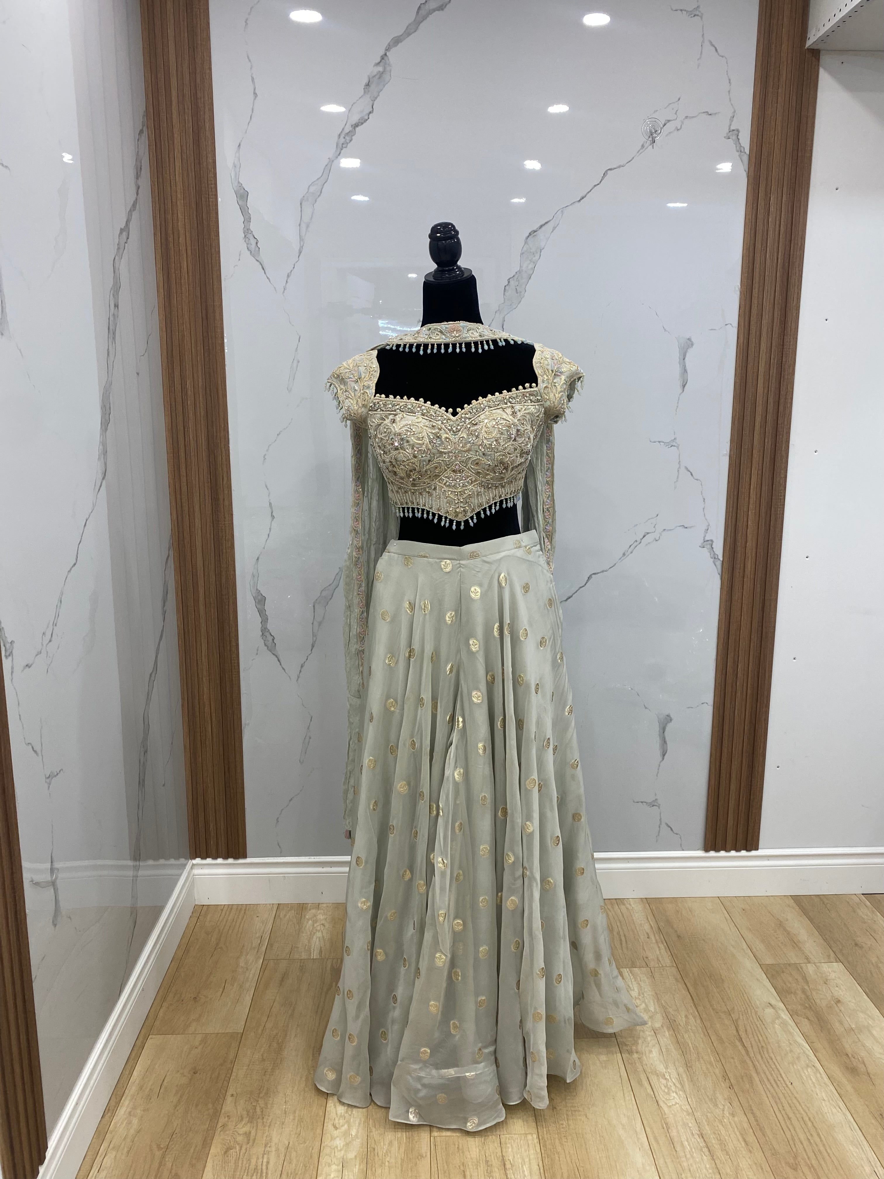 Crop top with palazoo