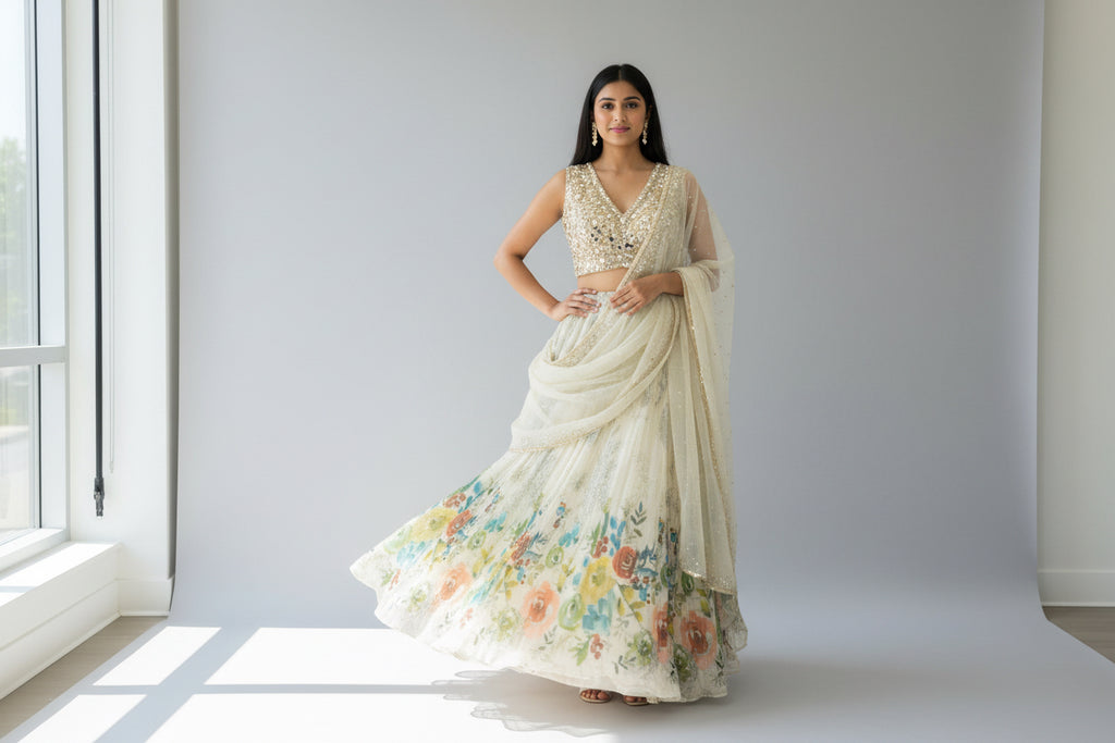 Traditional Embroidered Lehenga Choli