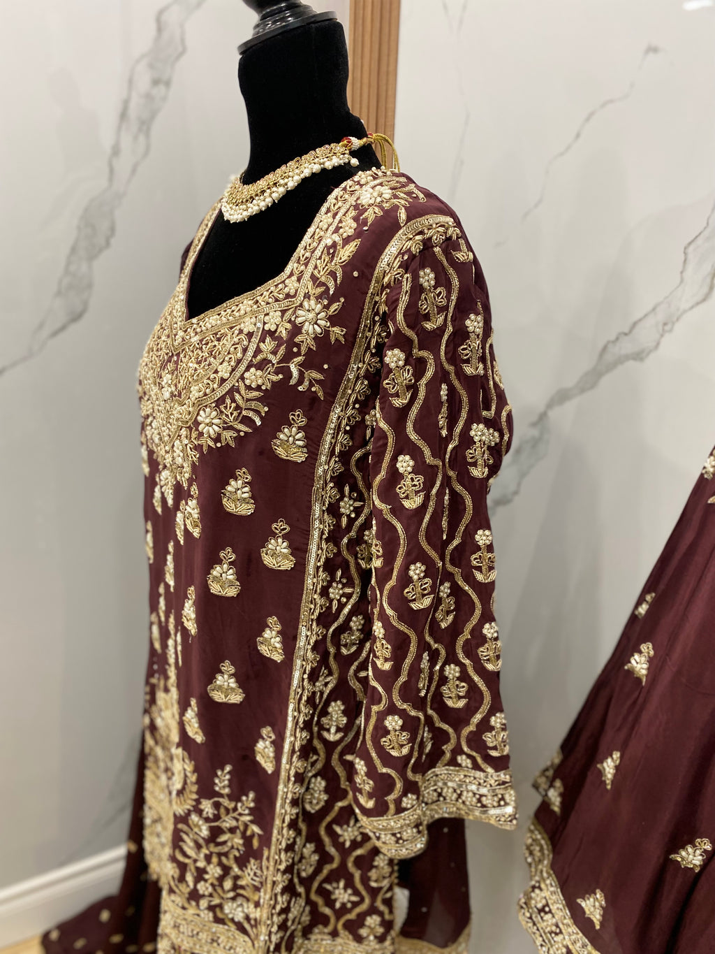 Embroidered suit