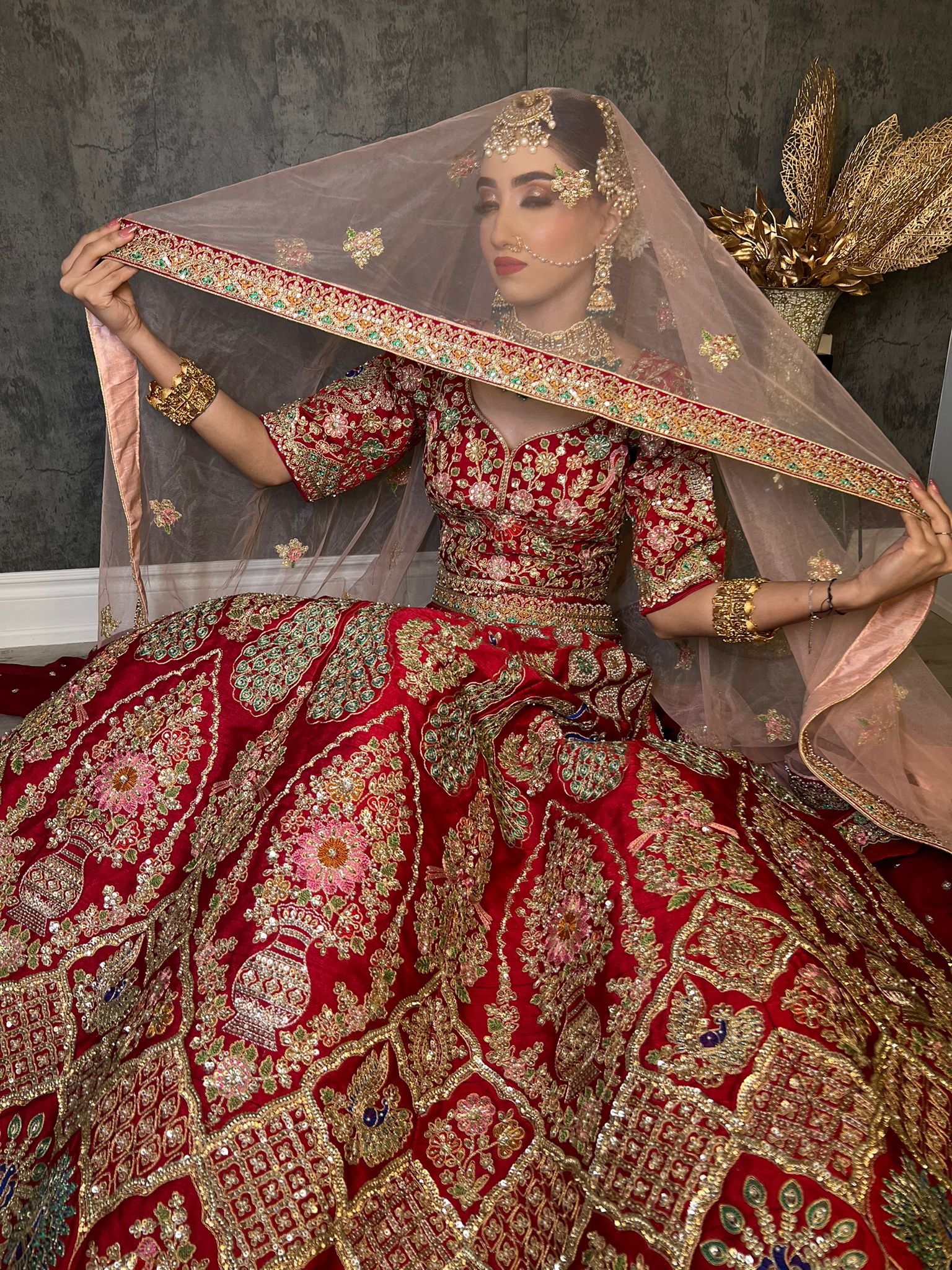 Traditional Embroidered silk Lehenga Choli