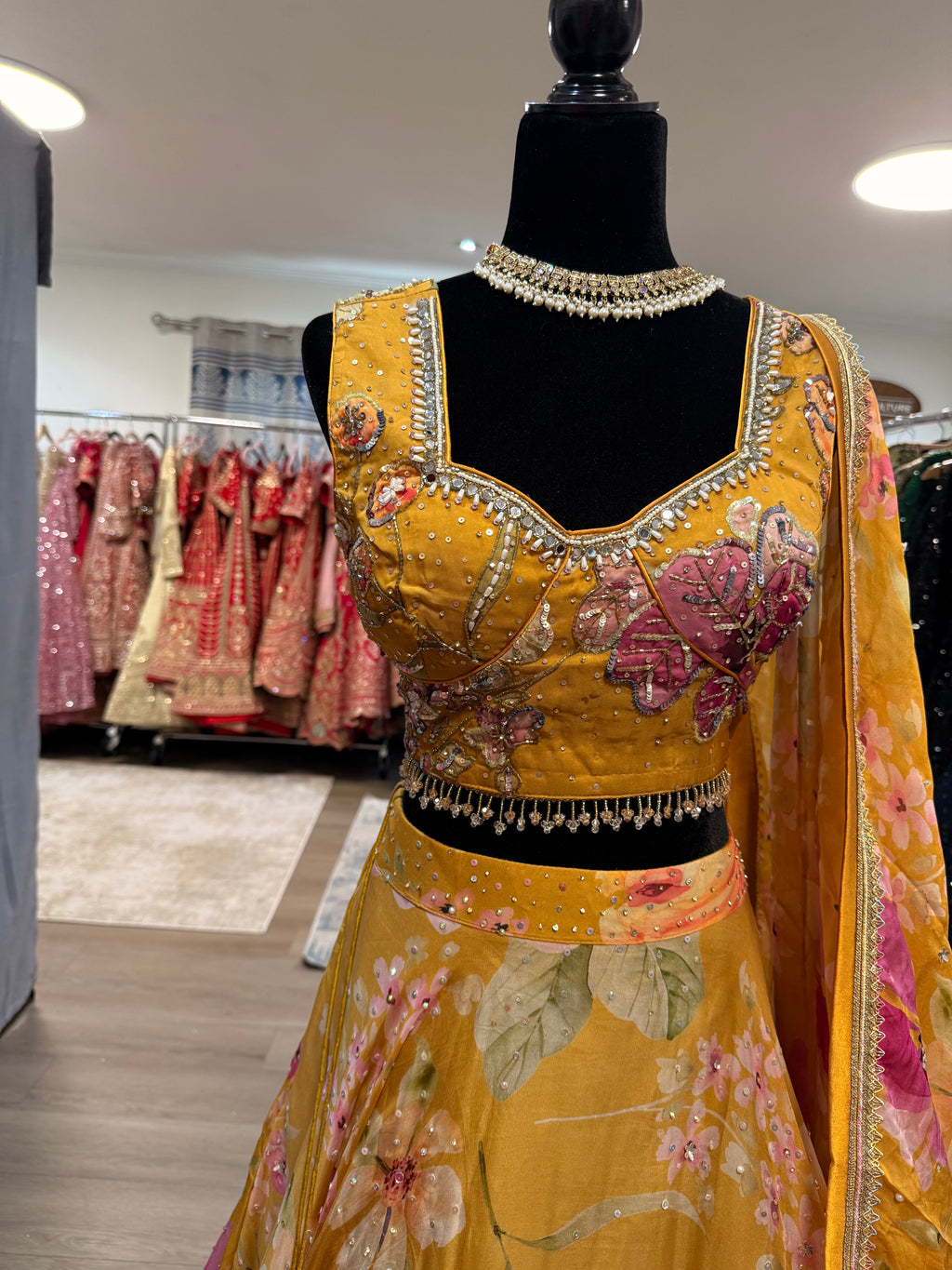 Perfect haldi/mehendi/sangeet Designer Lehenga choli