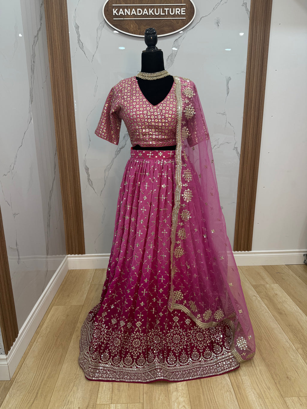 Traditional Embroidered Geogette Lehenga Choli