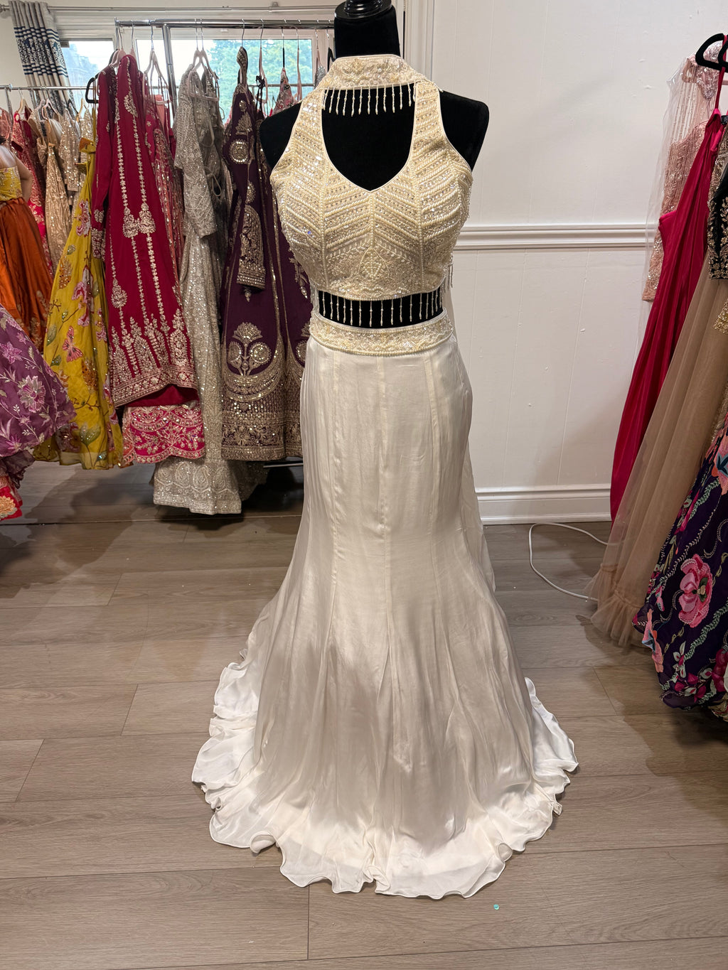 Designer halter  Lehenga choli
