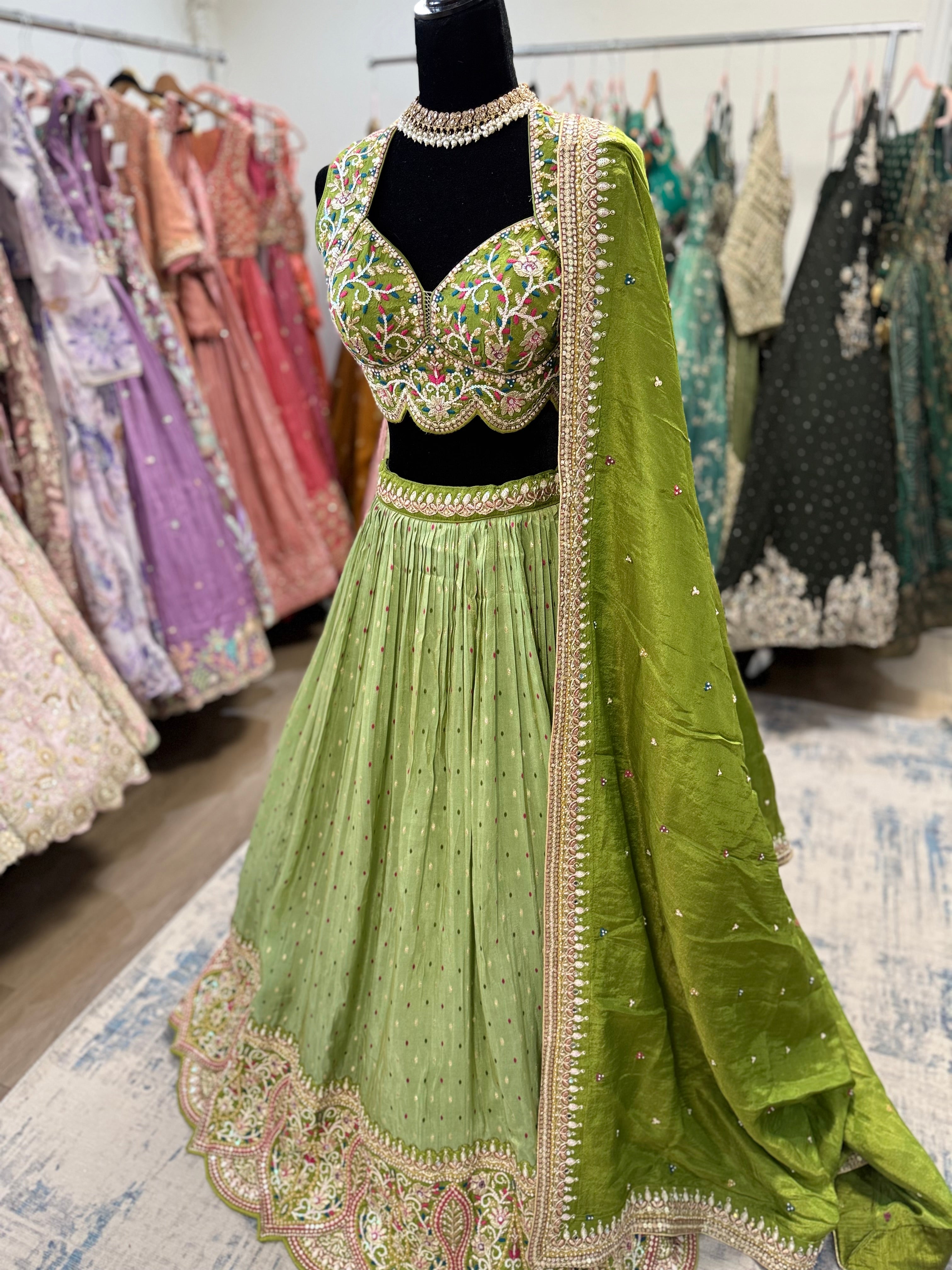 Beautiful choli with lehenga