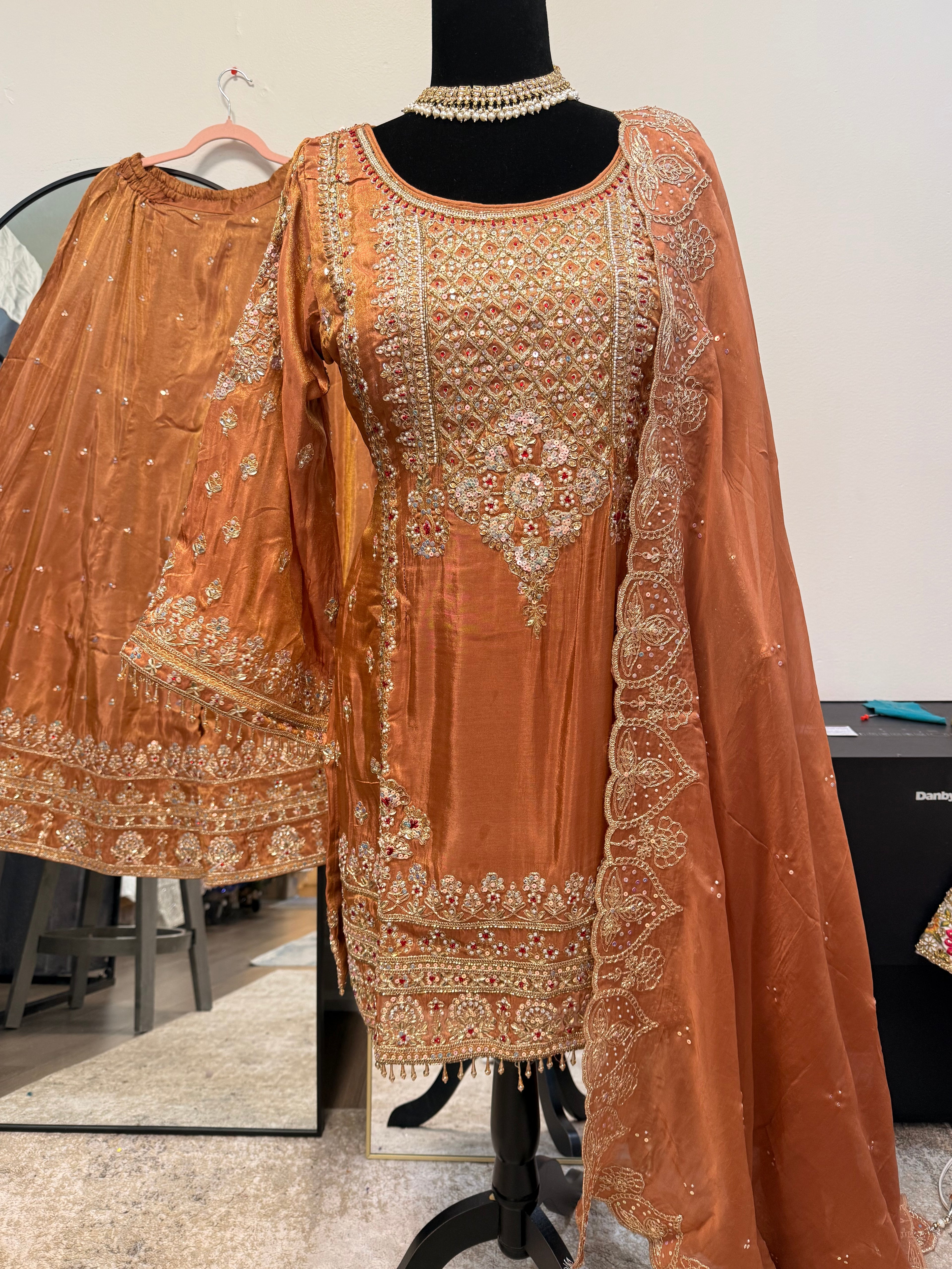 Partywear sharara suit– Kanada Kulture