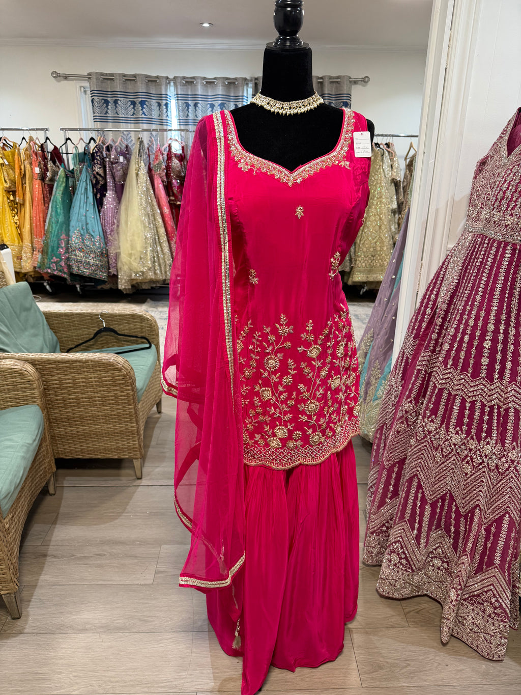 Embroidered gharara Suit – Kanada Kulture
