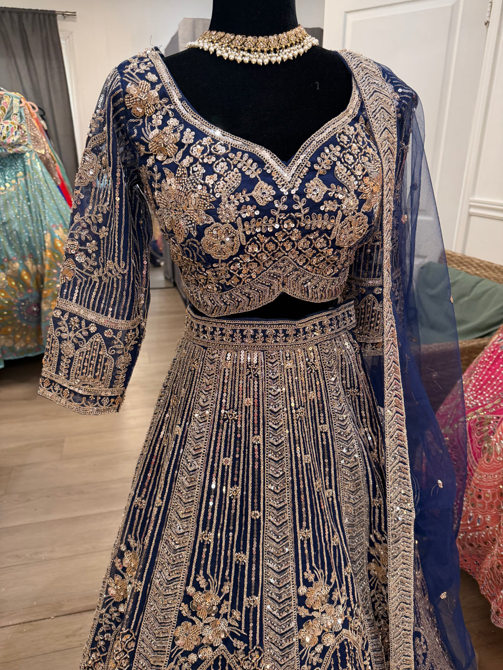 Beautiful choli with lehenga