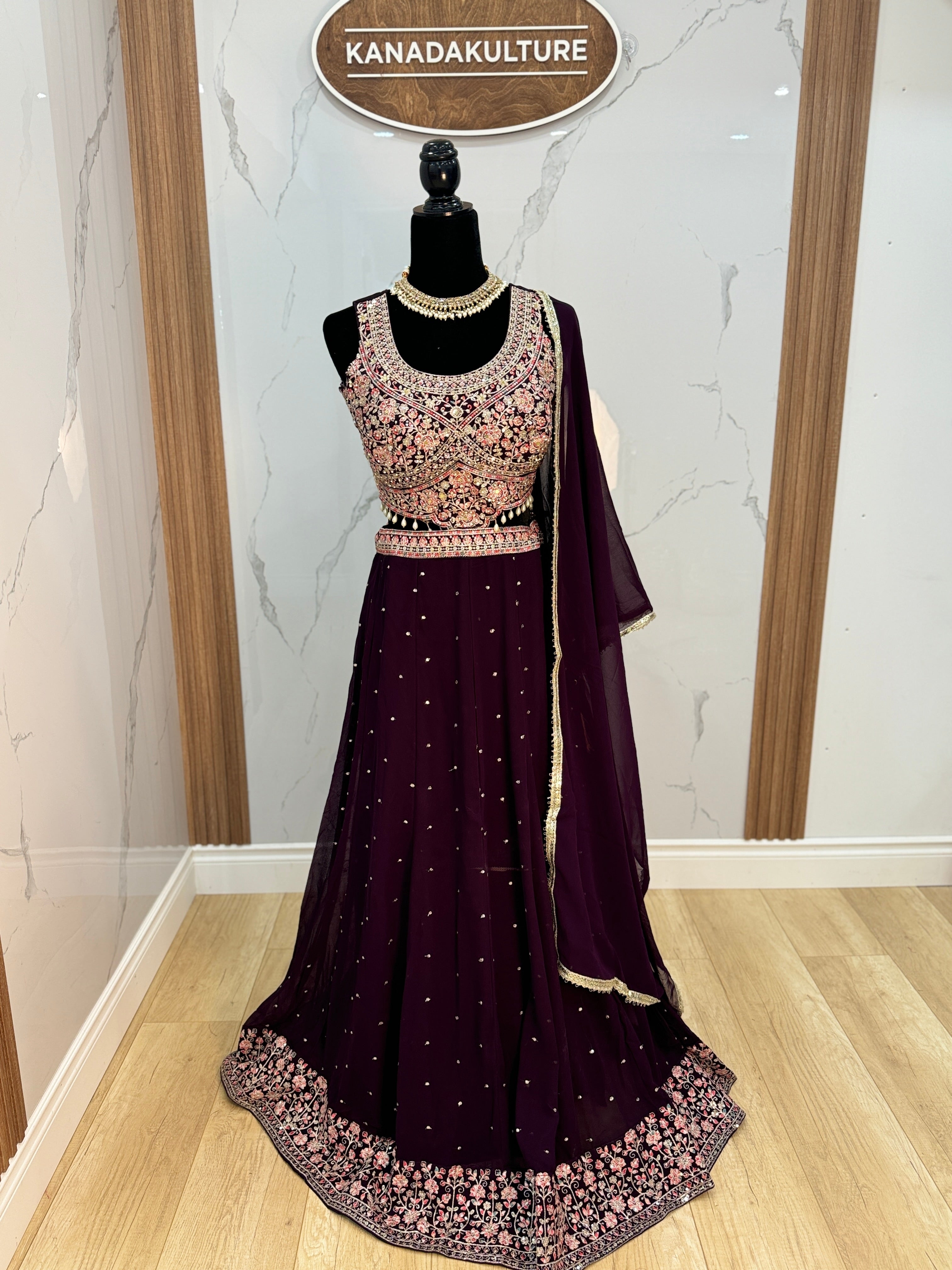 Traditional Embroidered Geogette Lehenga Choli