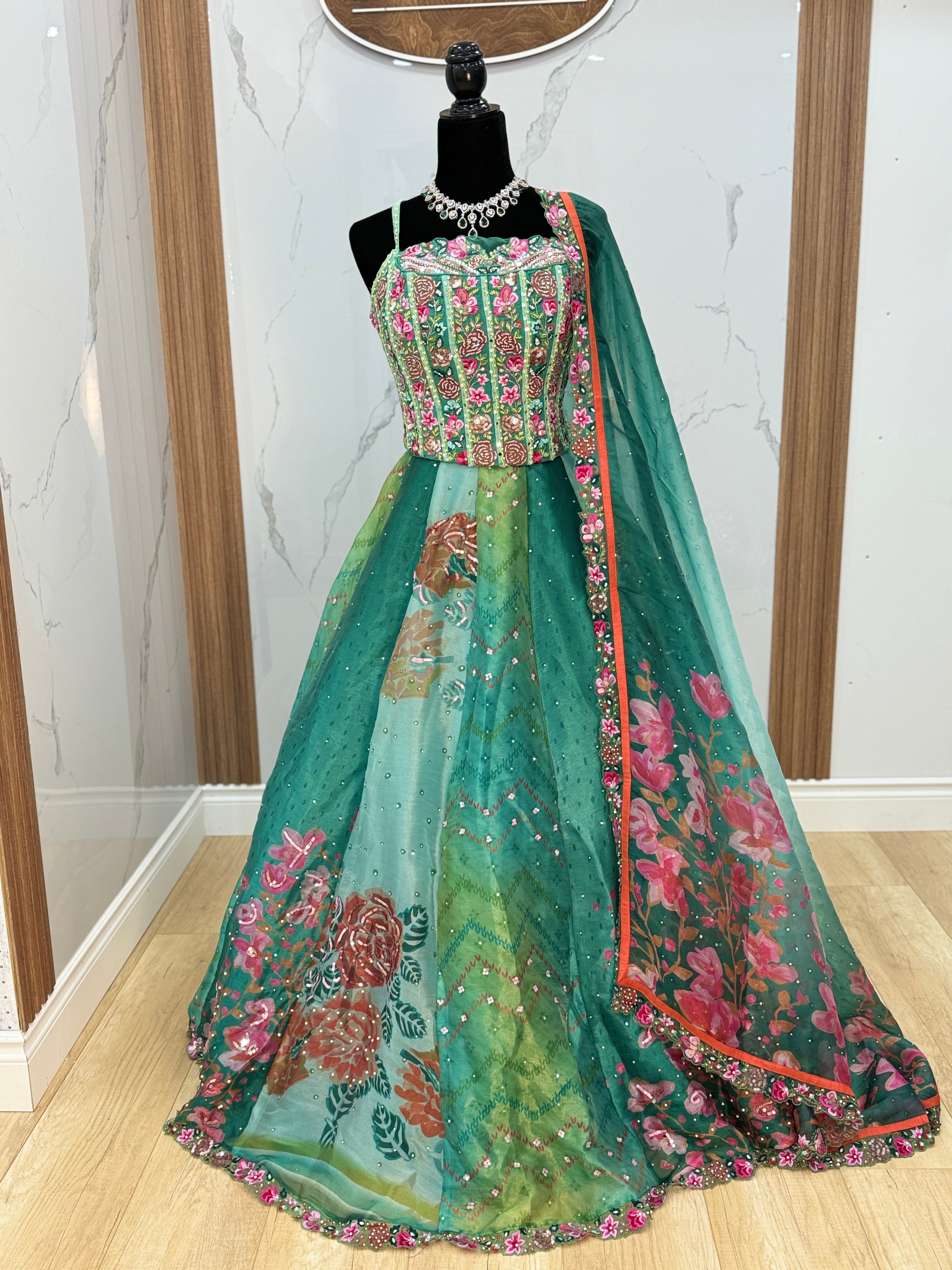 Jhanvi corset lehenga