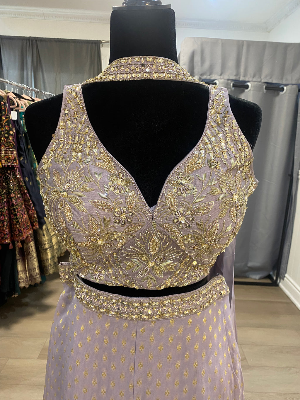 Crop top with palazoo