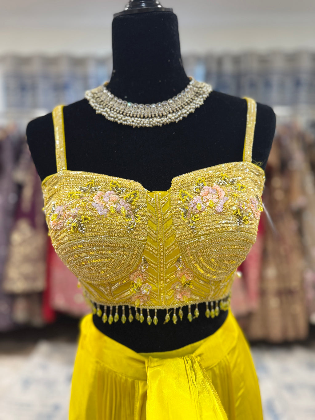 Pre drape saree