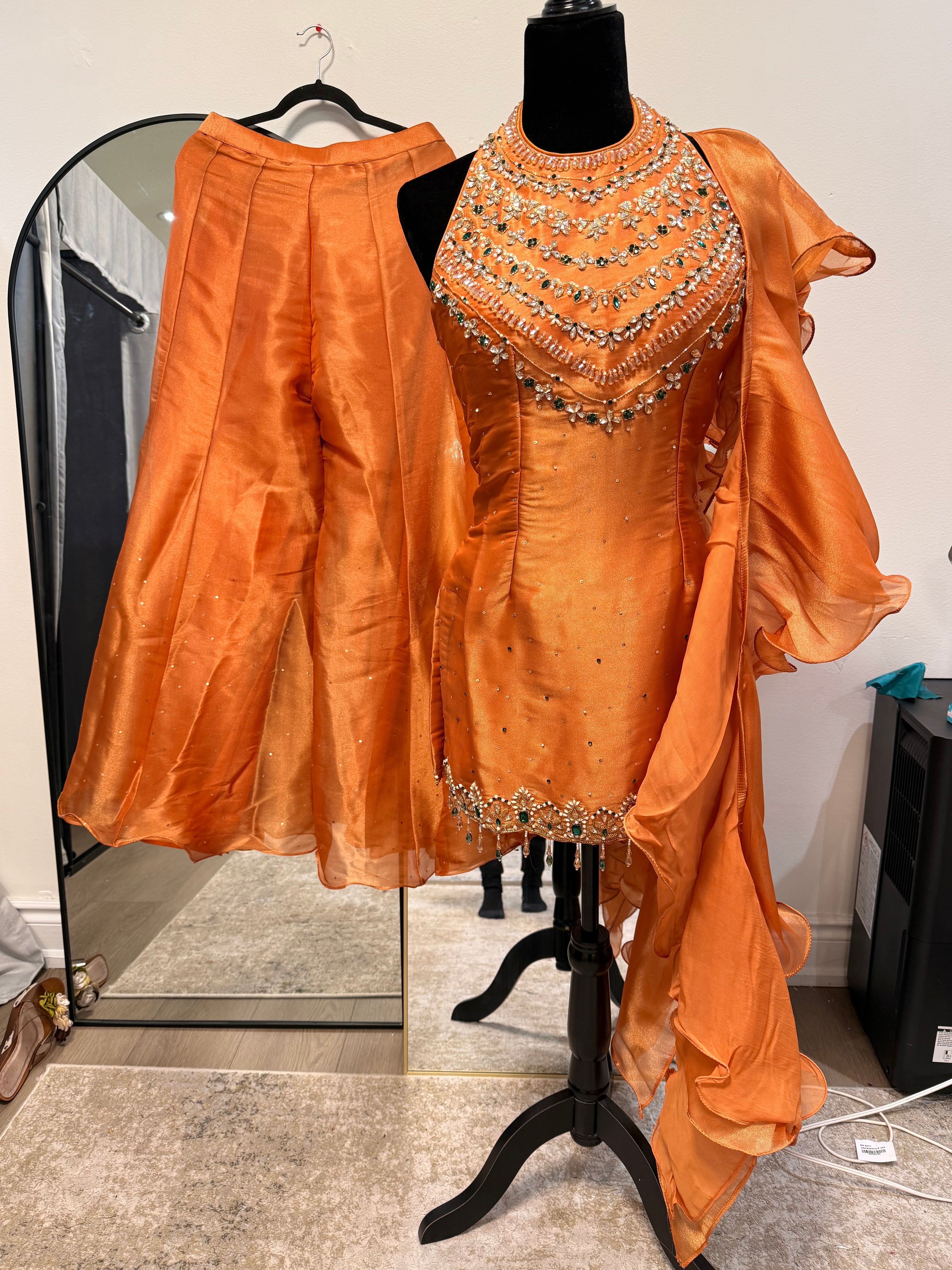 Embroidered suit
