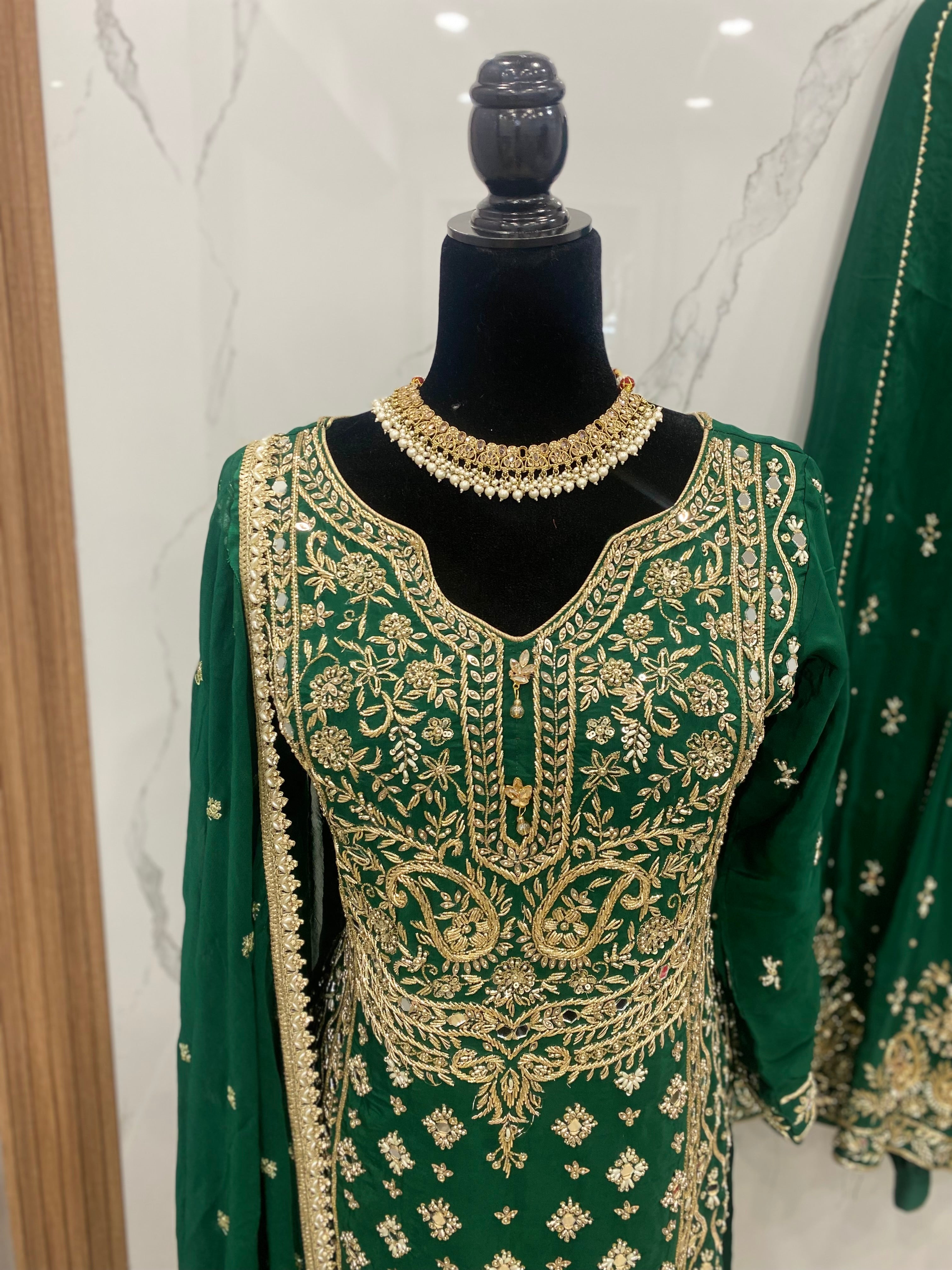 Hand work Embroidered suit