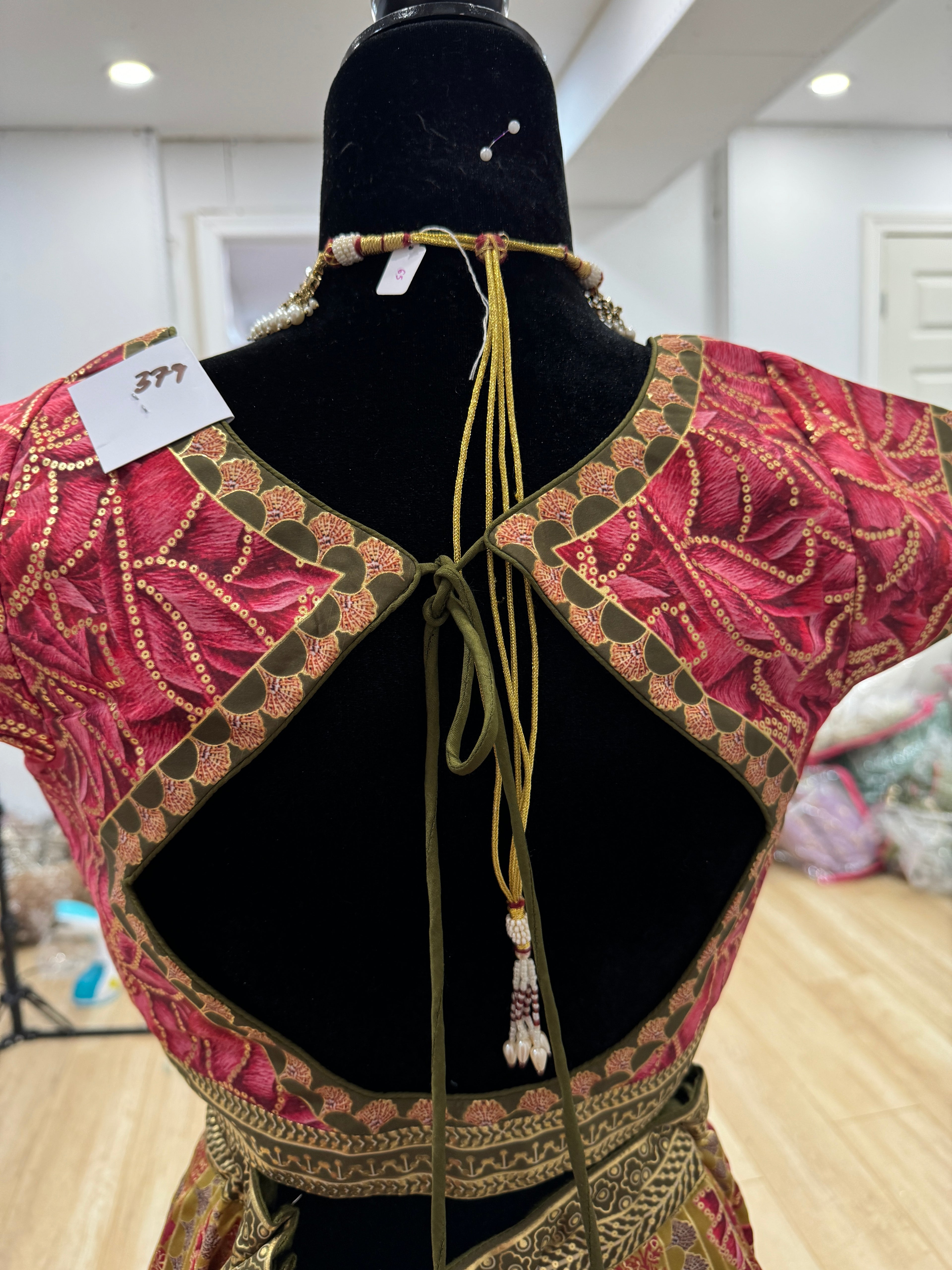 Sangam multi color lehenga