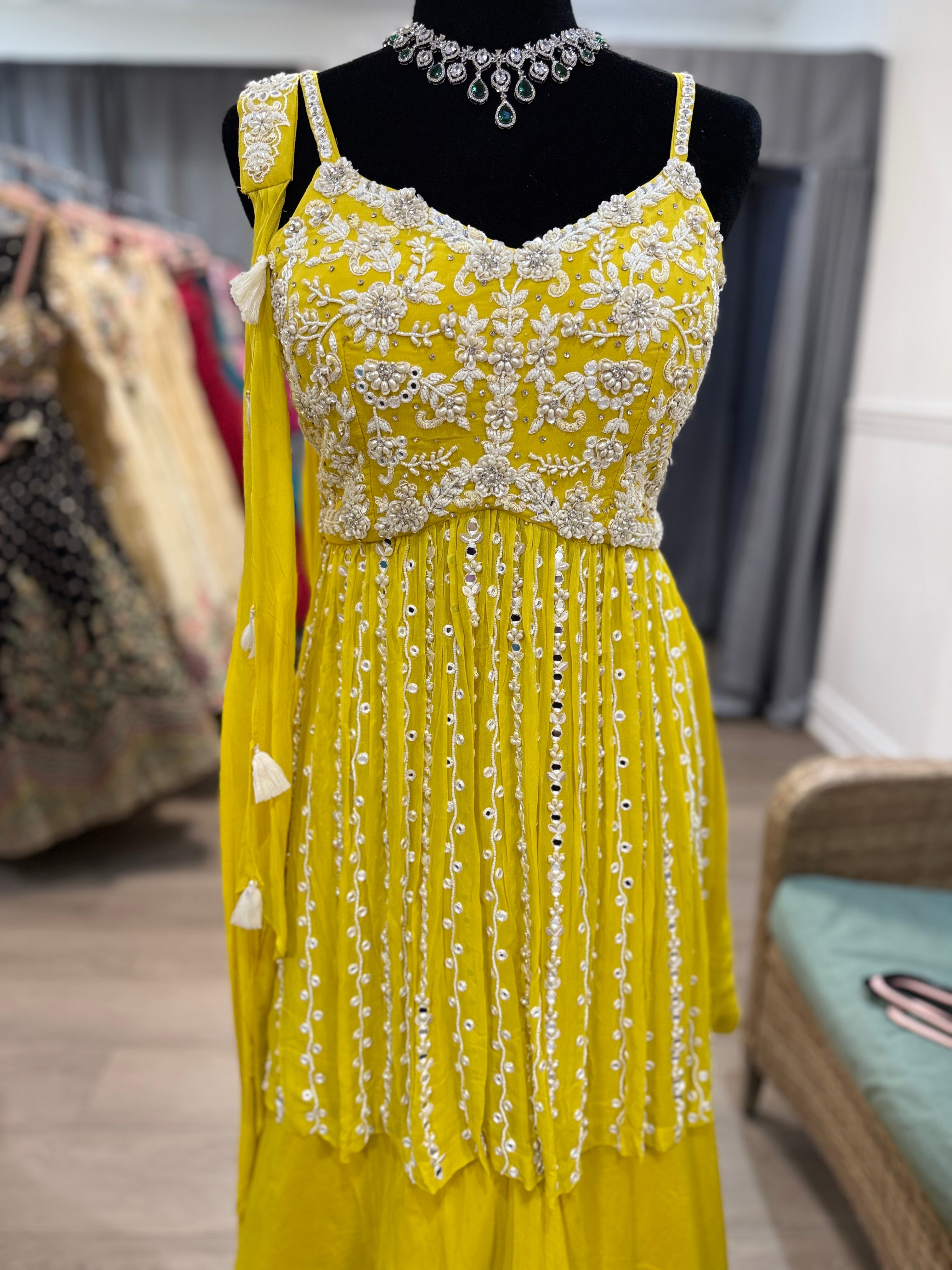 Pearl hand work Embroidered suit – Kanada Kulture