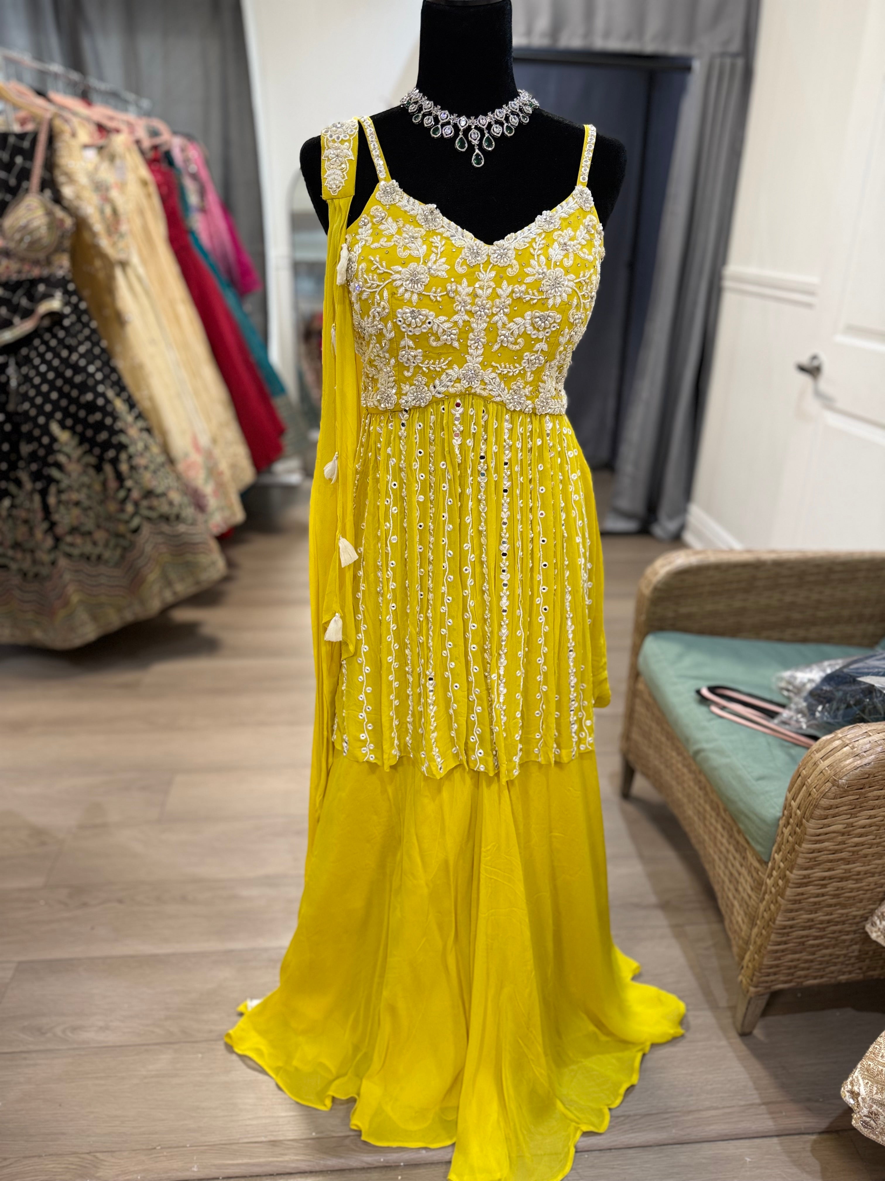 Pearl hand work Embroidered suit – Kanada Kulture