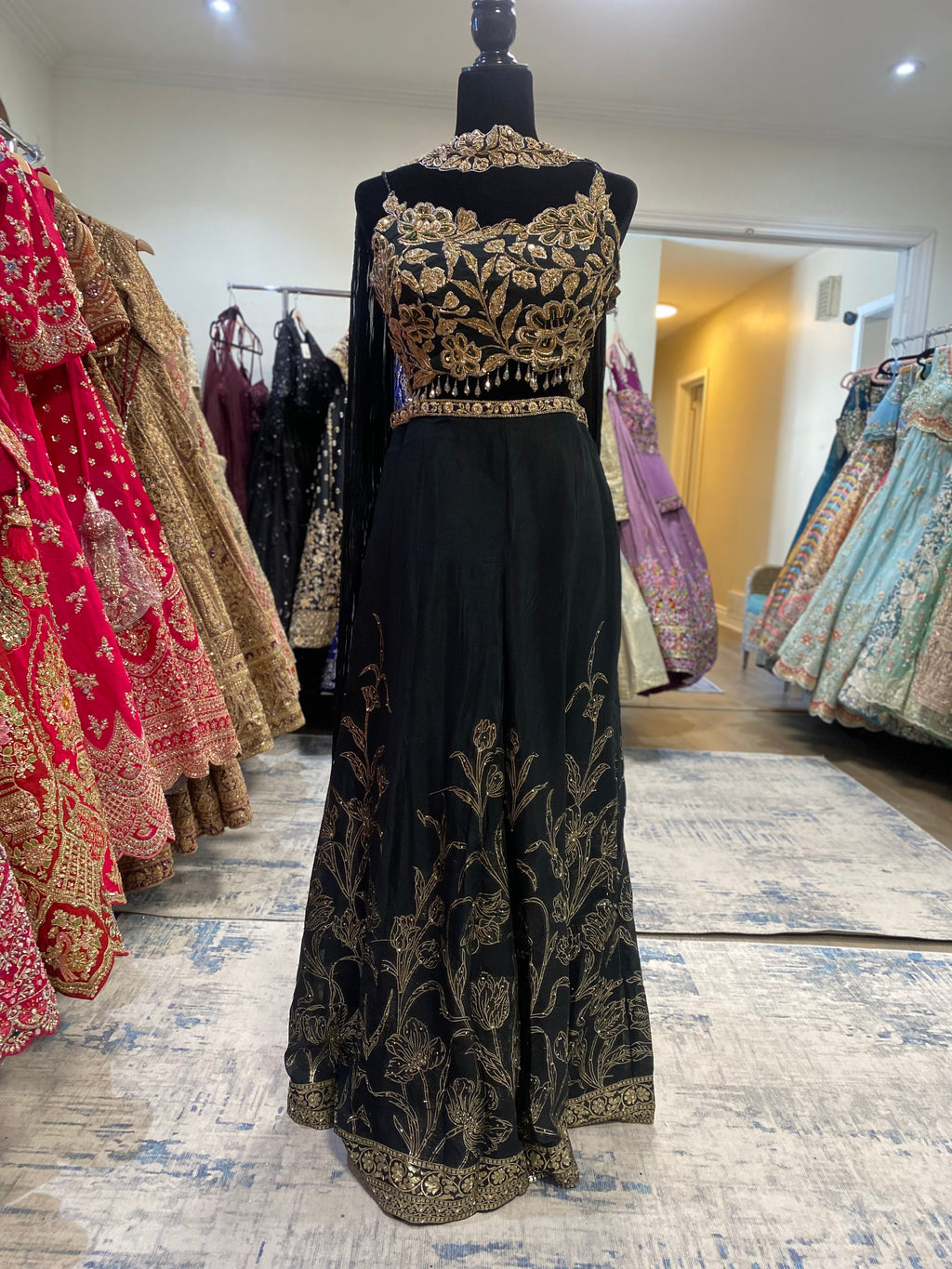 Palazo pant with hand work top