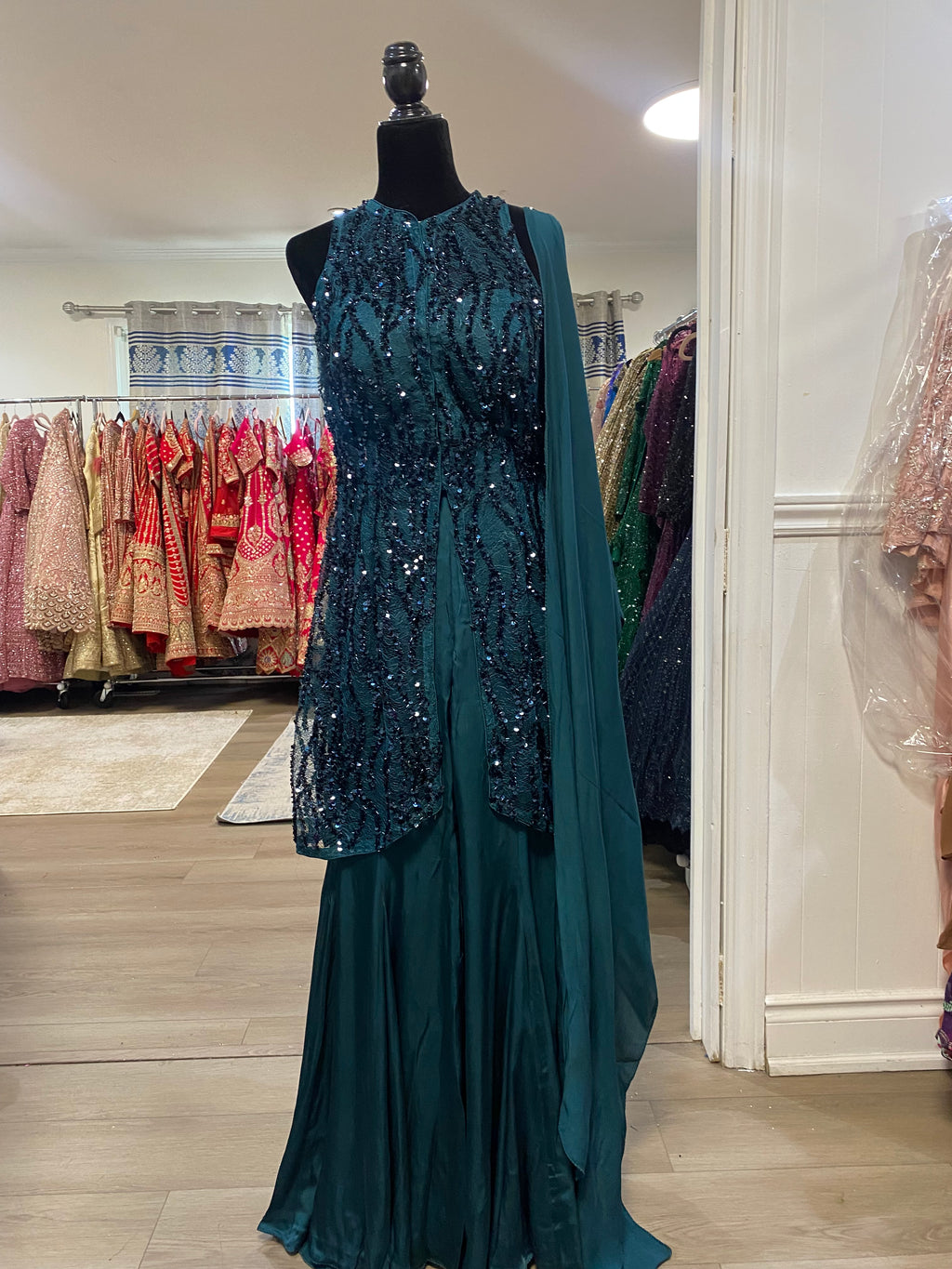 Indo western Embroidered suit