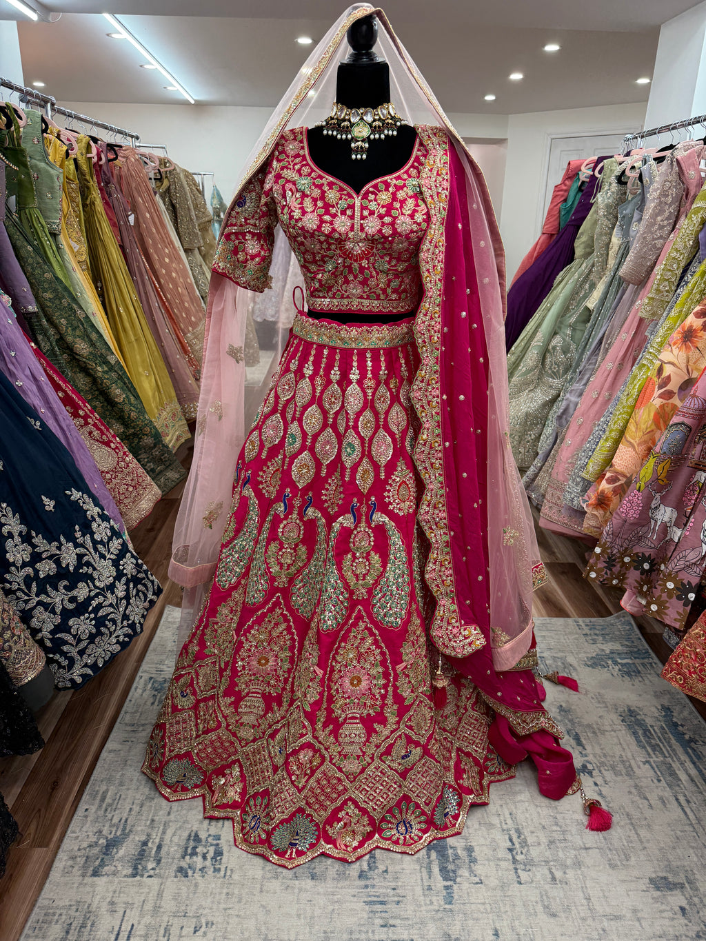 Traditional Embroidered silk Lehenga Choli
