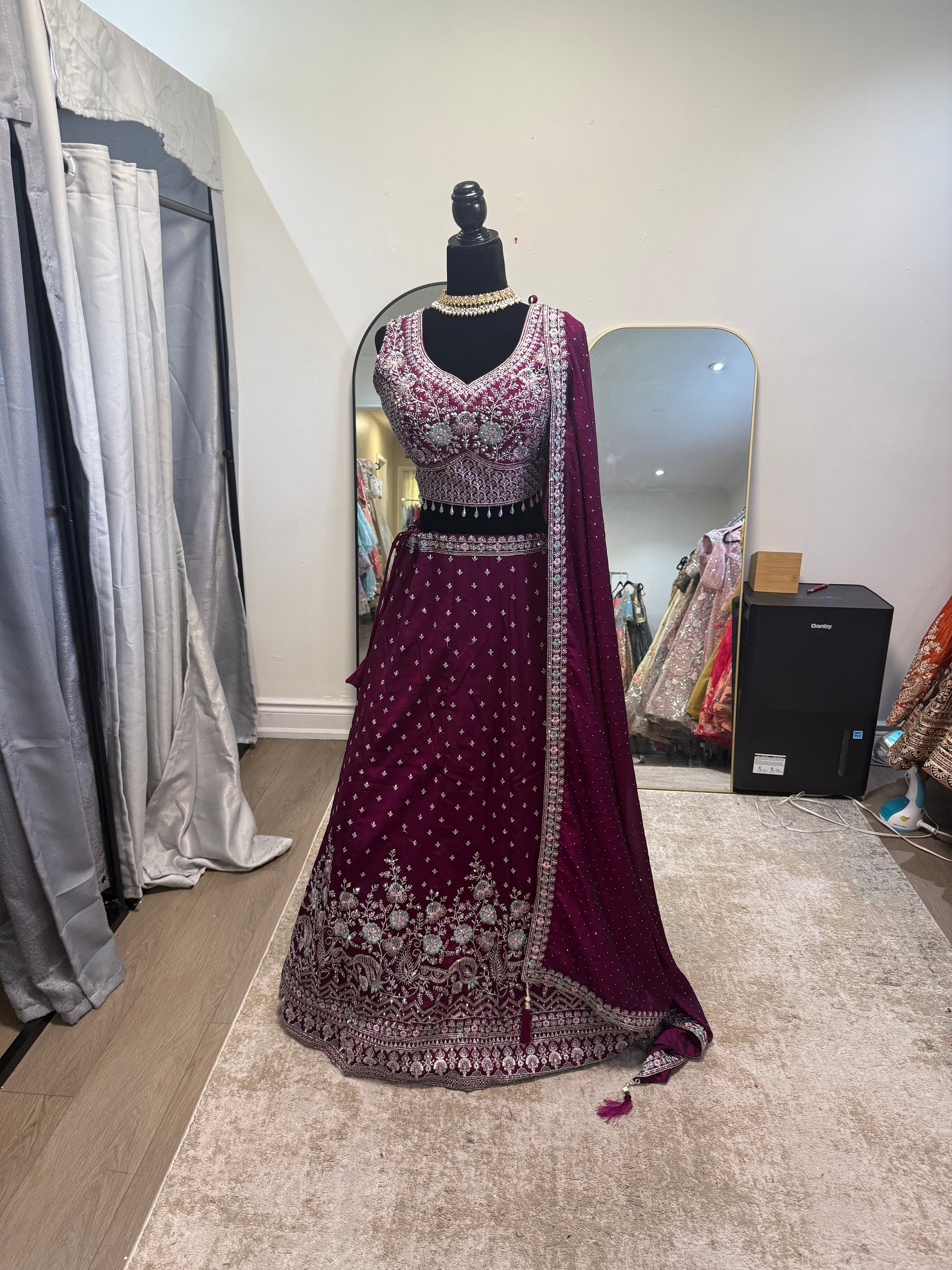 KanadaKulture - designer Lehenga with level detailing