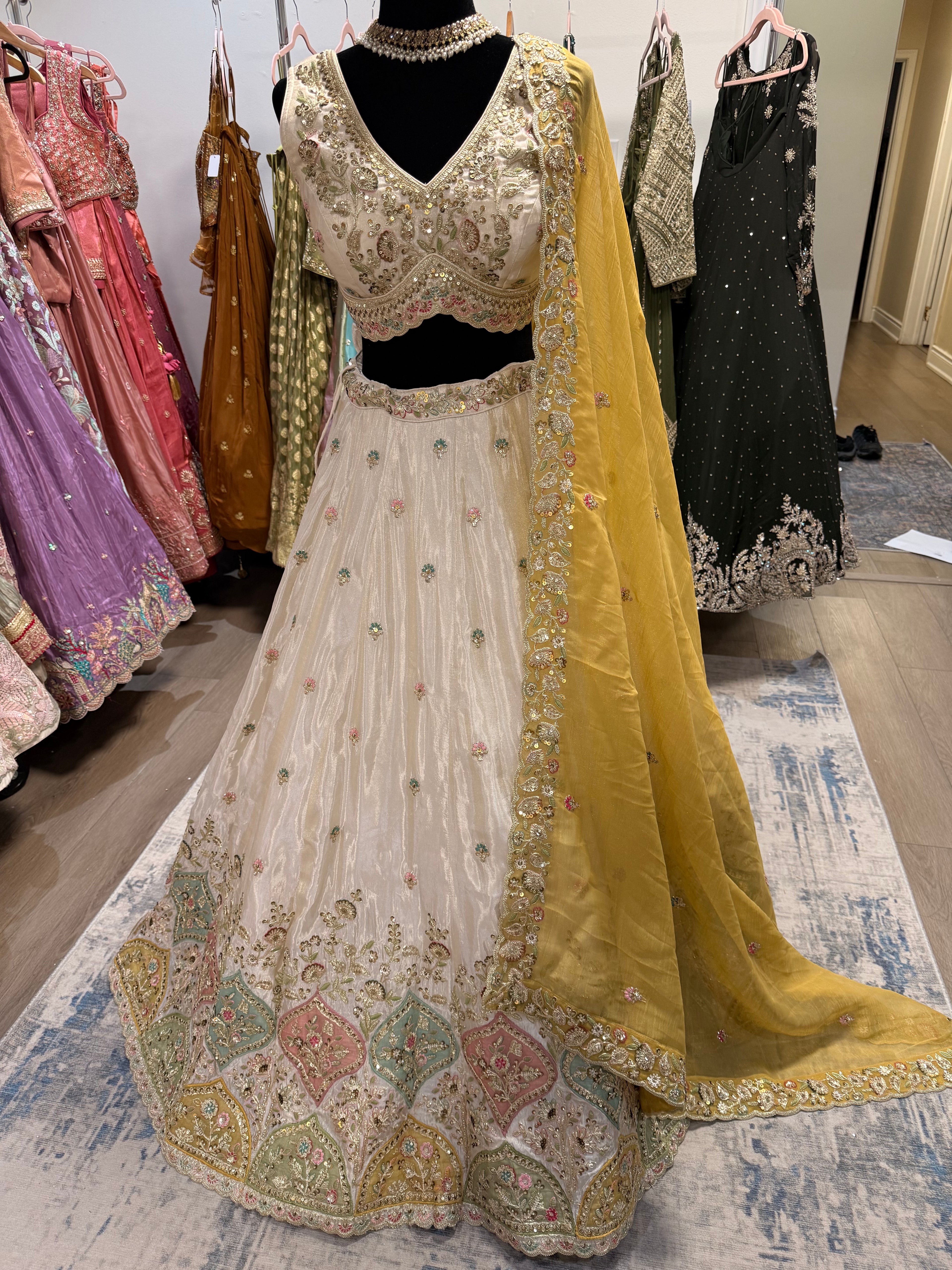Beautiful choli with lehenga