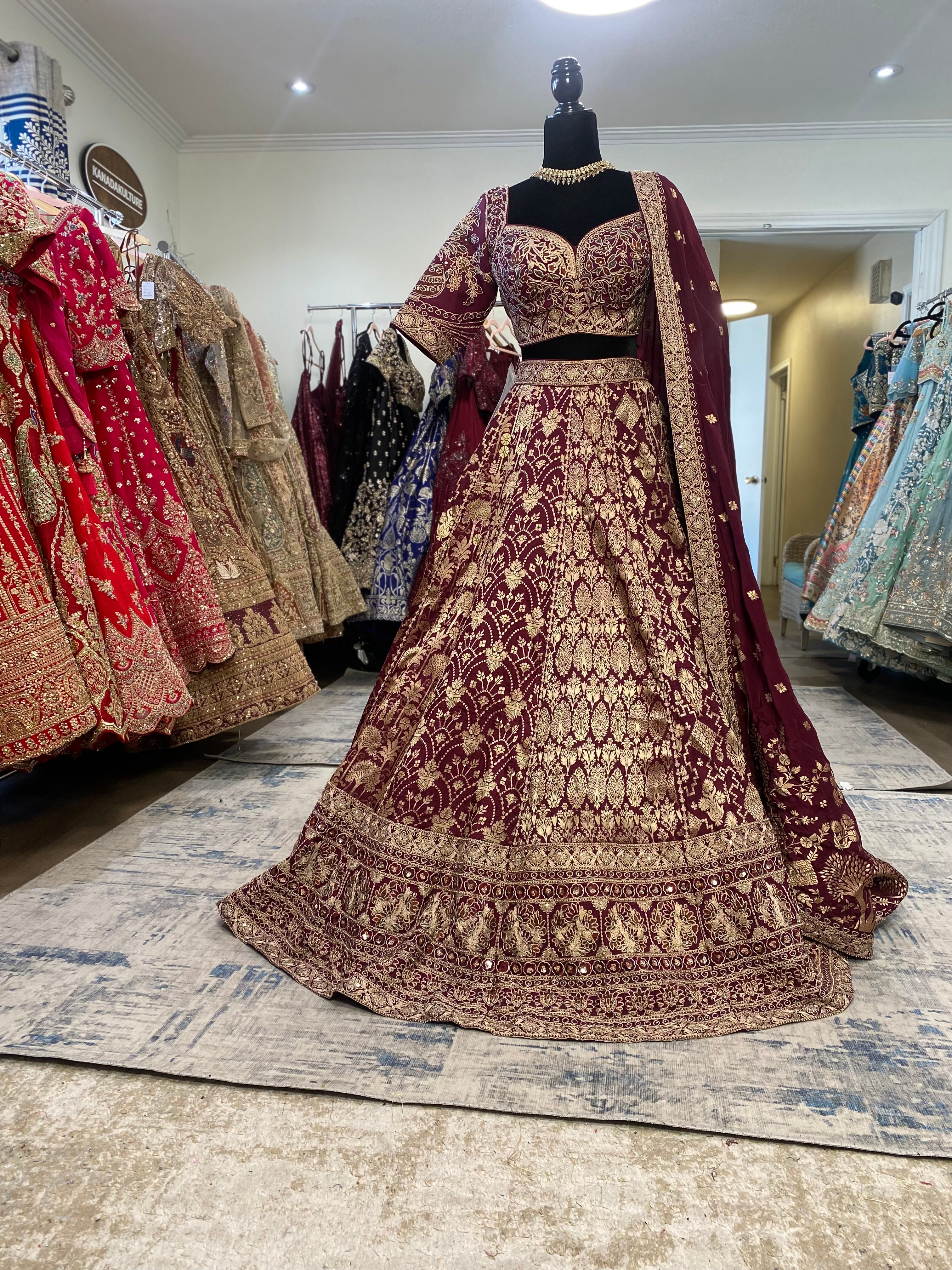 Beautiful silk lehenga choli with pocket in a skirt