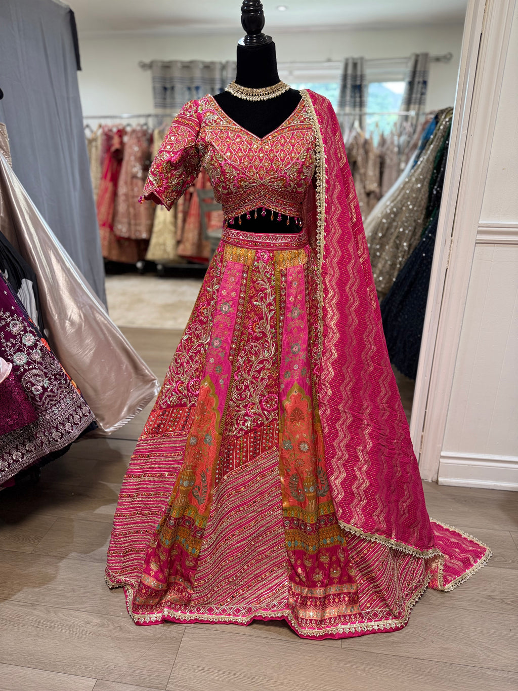 Bridal sangeet/jaggo/mehendi fit Designer Lehenga choli